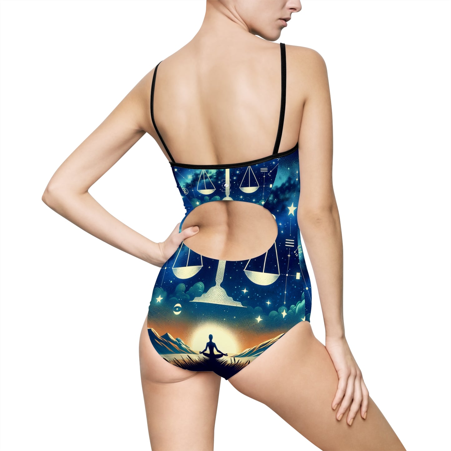 Celestial Libra - Openback Swimsuit