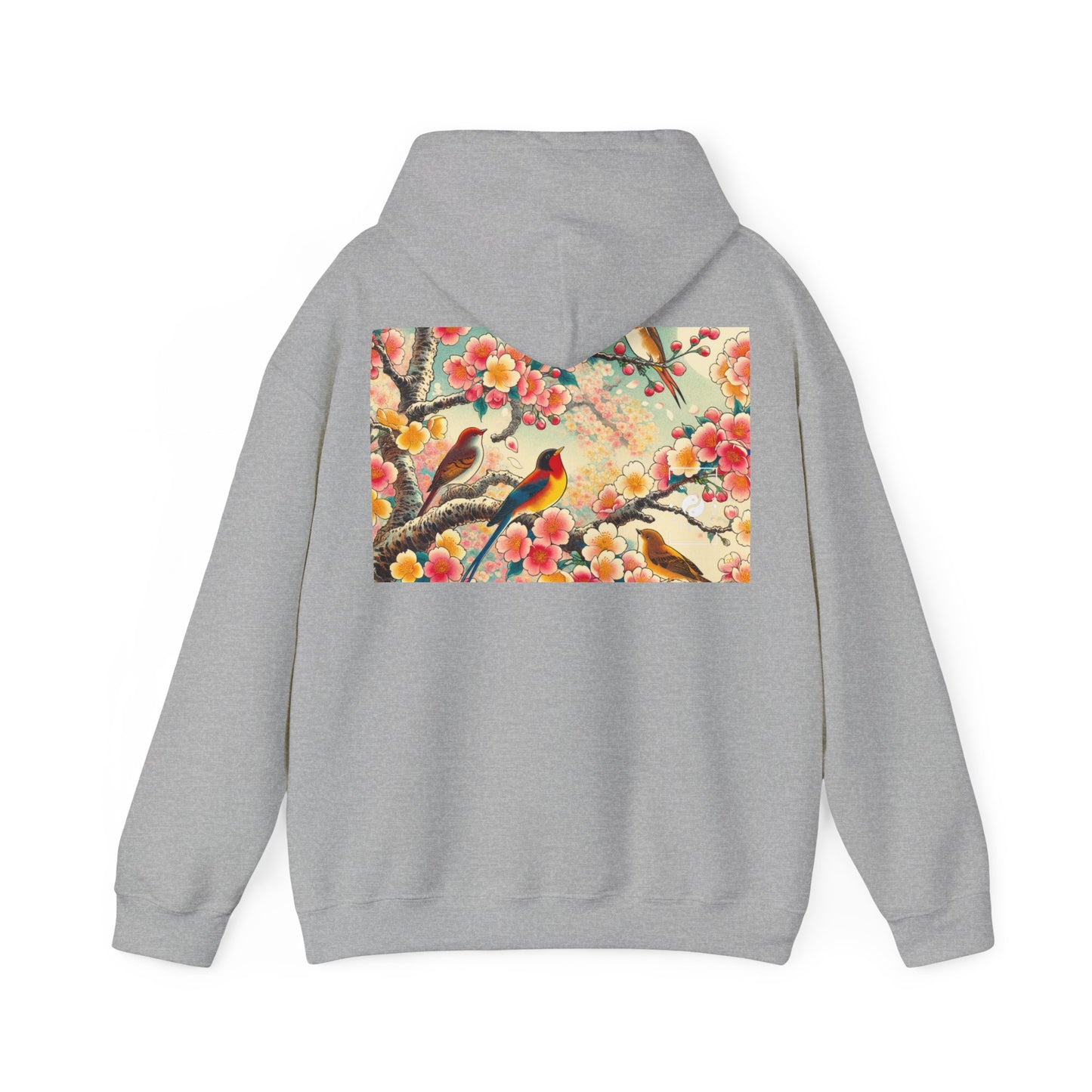 "Verdant Whispers: Sakura Chirping" - Hoodie