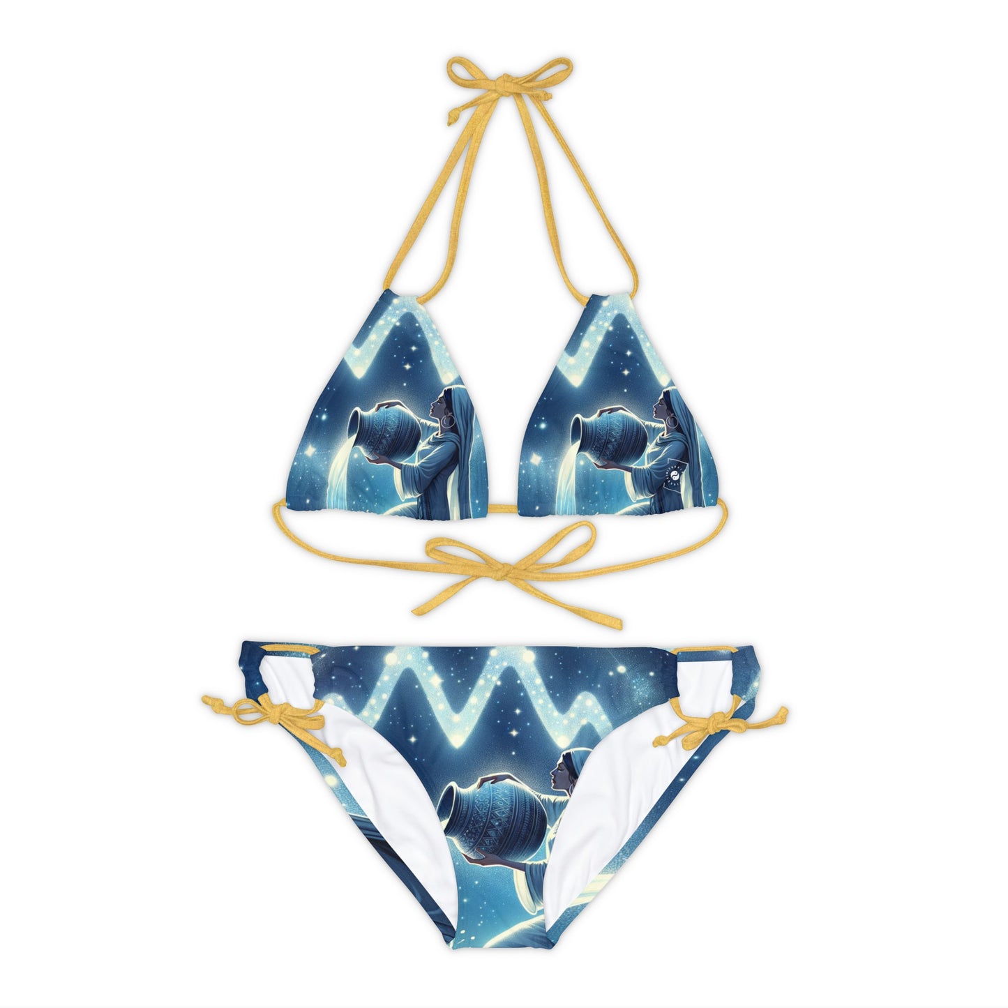 Aquarius Flow - Lace-up Bikini Set