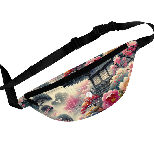 "Rain-drenched Sakura Spectrum" - Fanny Pack