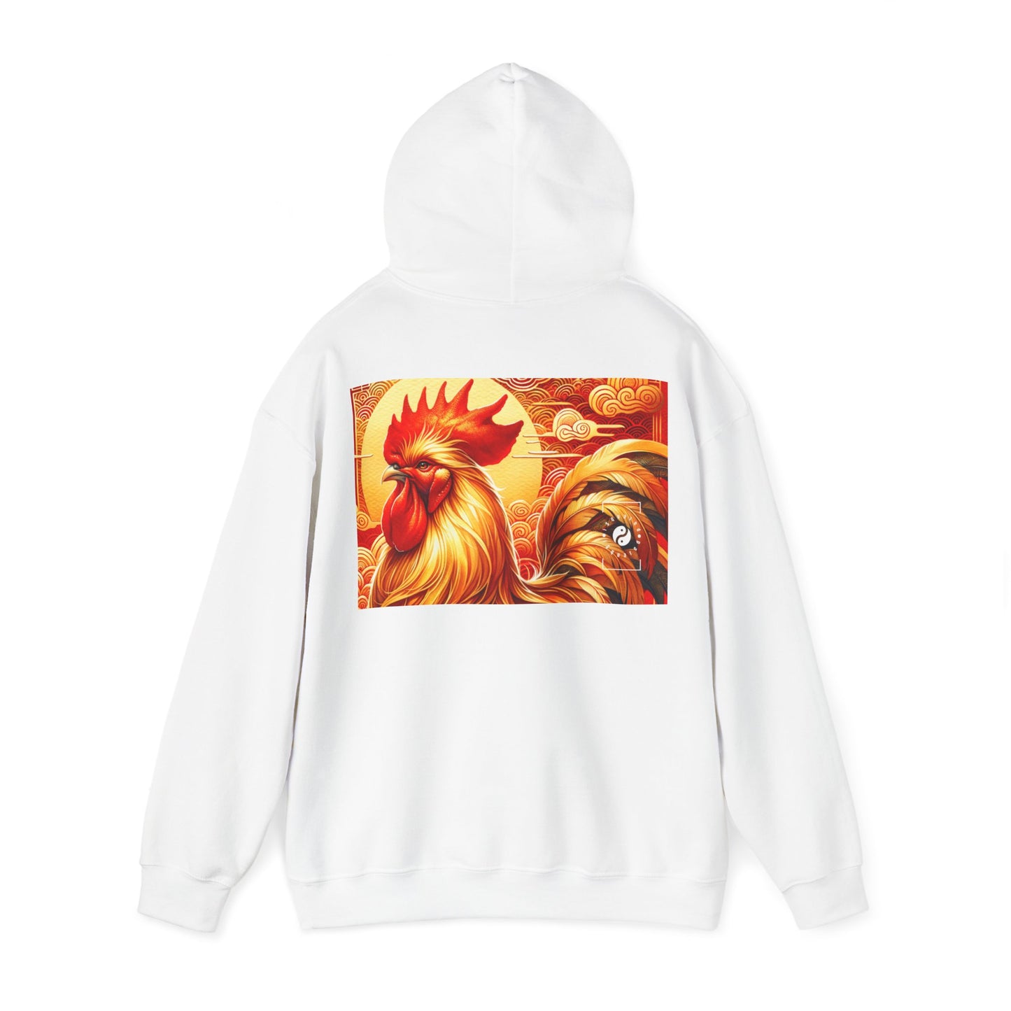 "Crimson Dawn: The Golden Rooster's Rebirth" - Hoodie