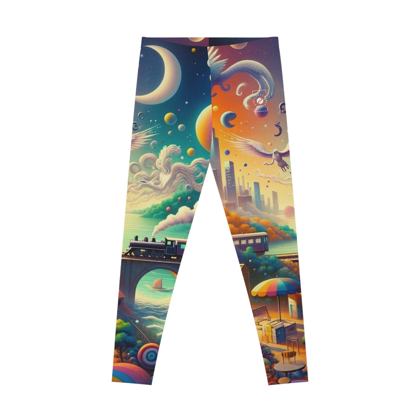 "Mirrors of Metaphor: A Murakami Odyssey" - Unisex Tights