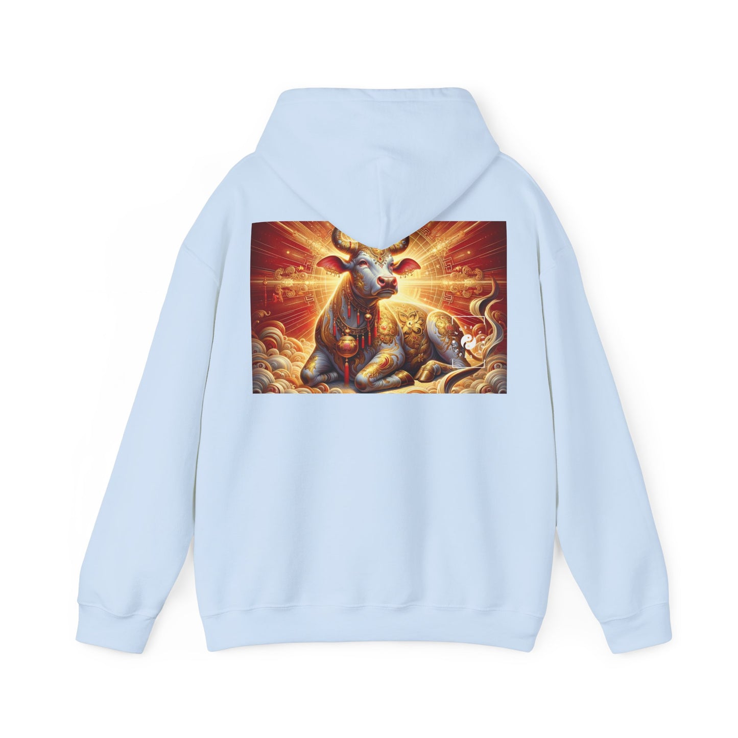 "Golden Euphoria: A Dance of the Divine Bovine" - Hoodie