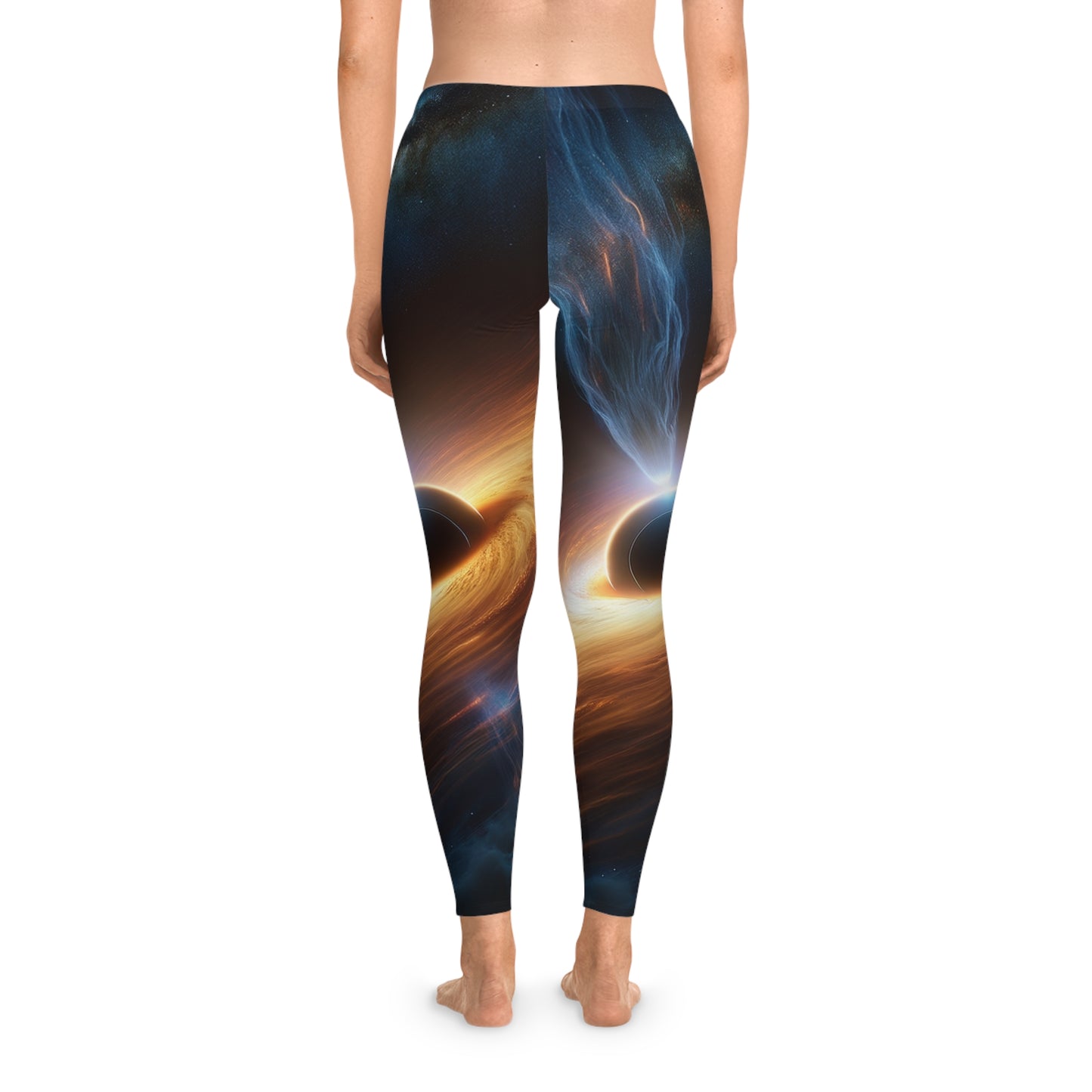 "Discs of Illumination: Black Hole Reverie" - Unisex Tights