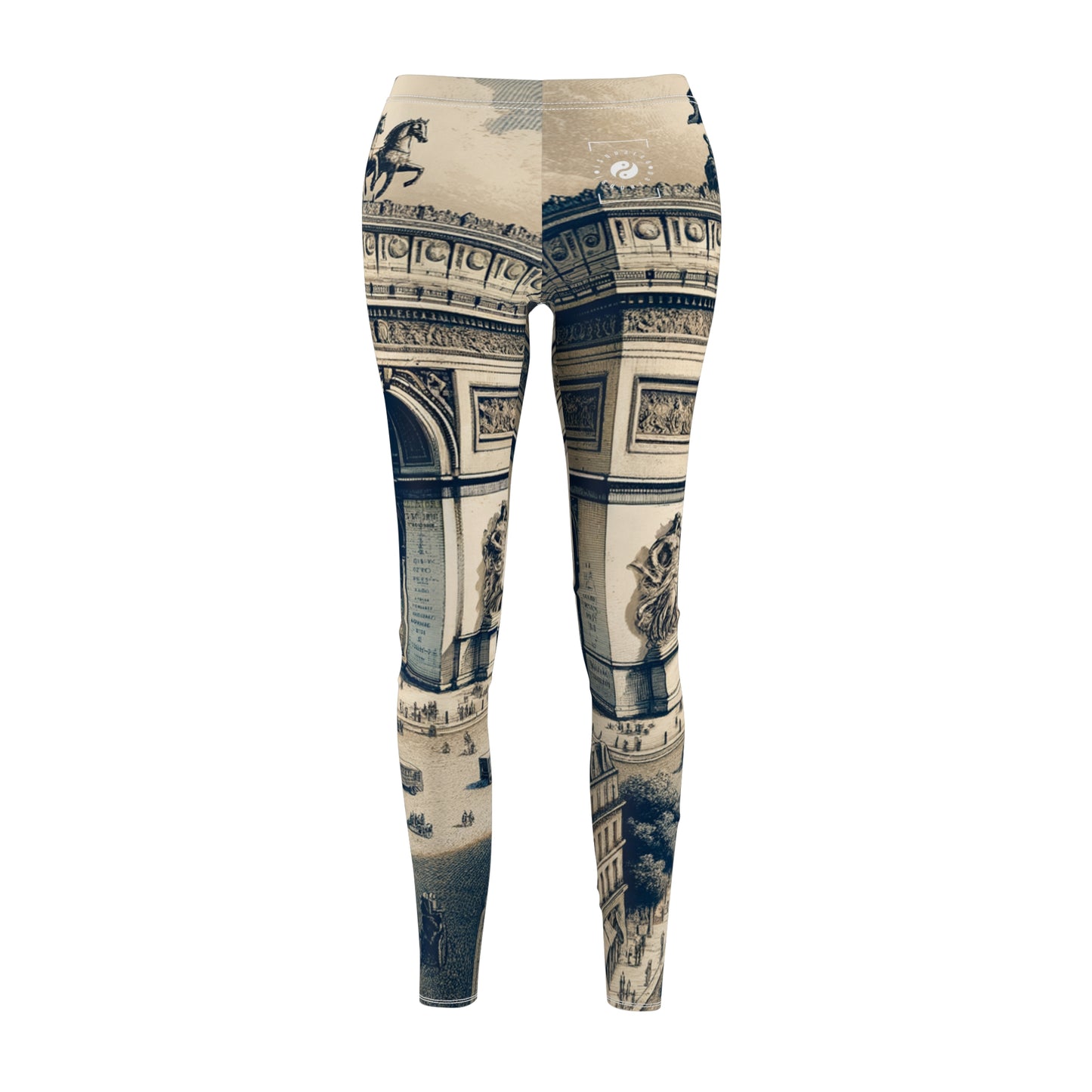 "Majesty of the Arc: A Napoleon Era Portrait" - Casual Leggings