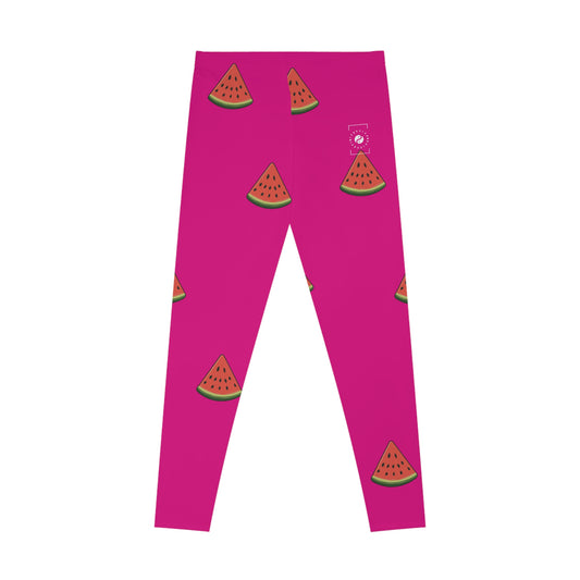 #DF0086 Pink + Watermelon - Unisex Tights