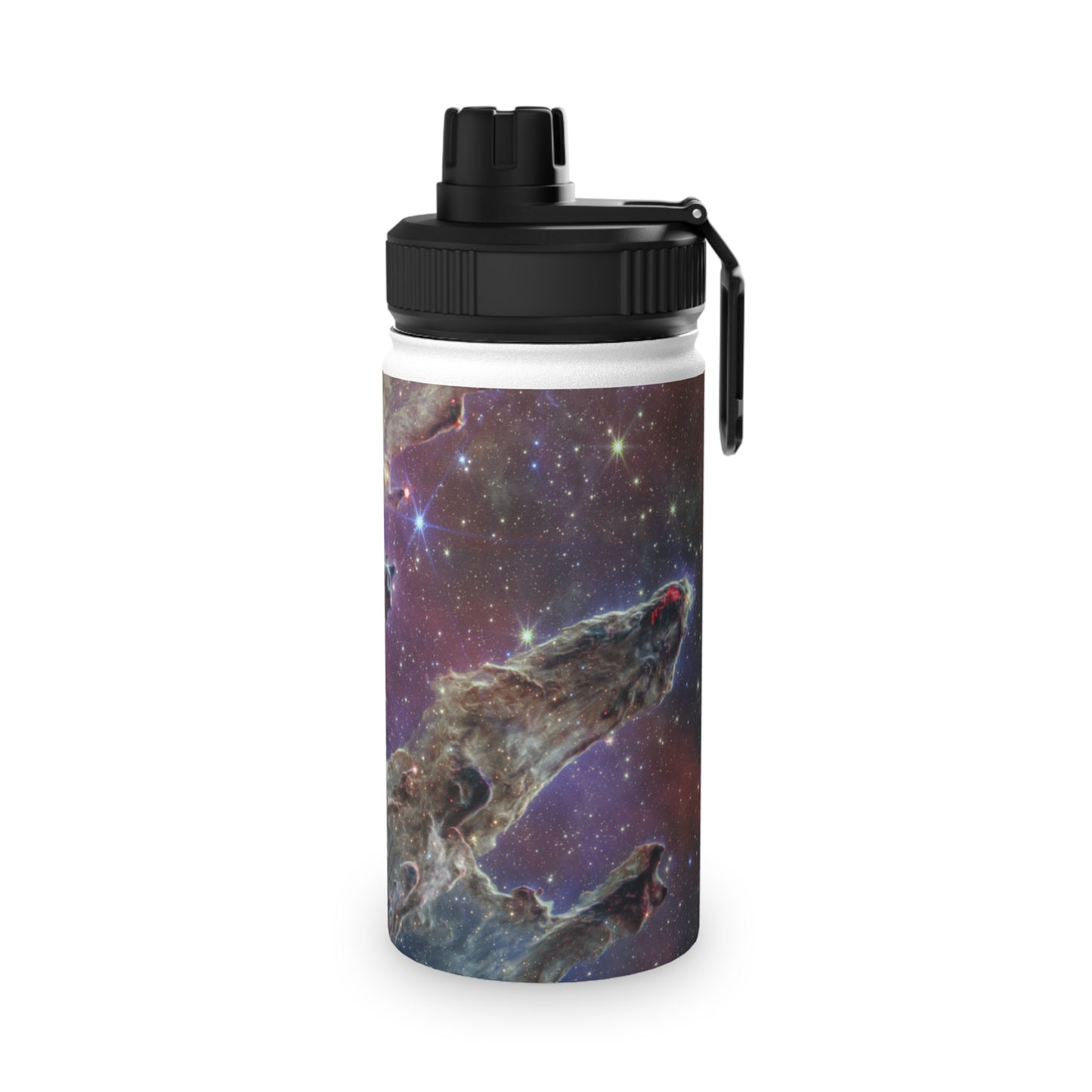 Pillars of Creation (NIRCam and MIRI Composite Image) - JWST Collection - Sports Water Bottle