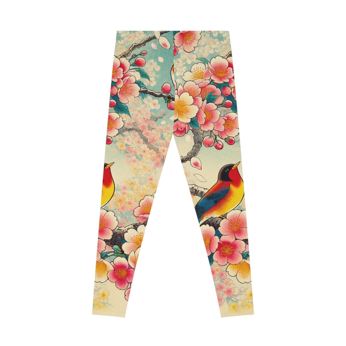 "Verdant Whispers: Sakura Chirping" - Unisex Tights