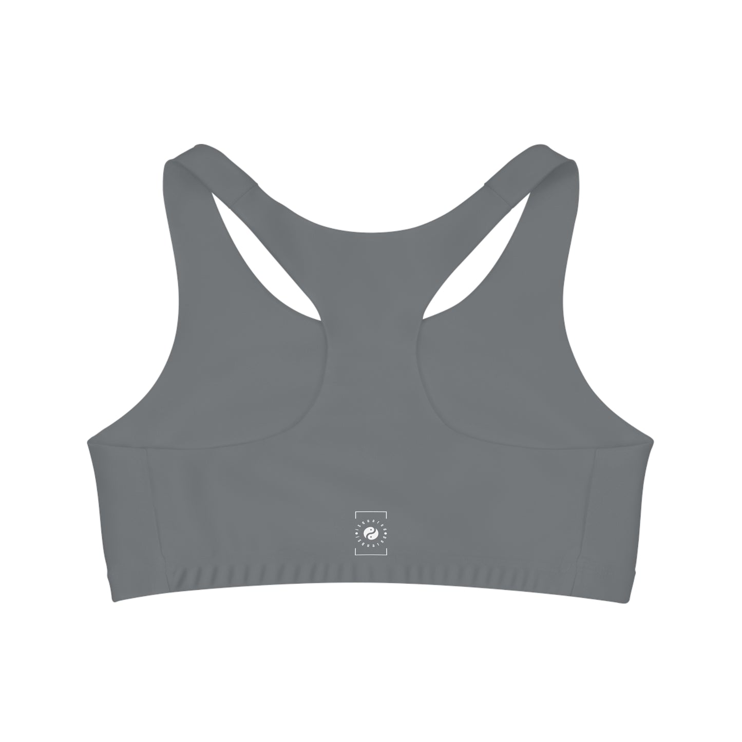 #777B7E Steel Grey - Seamless Sports Bra