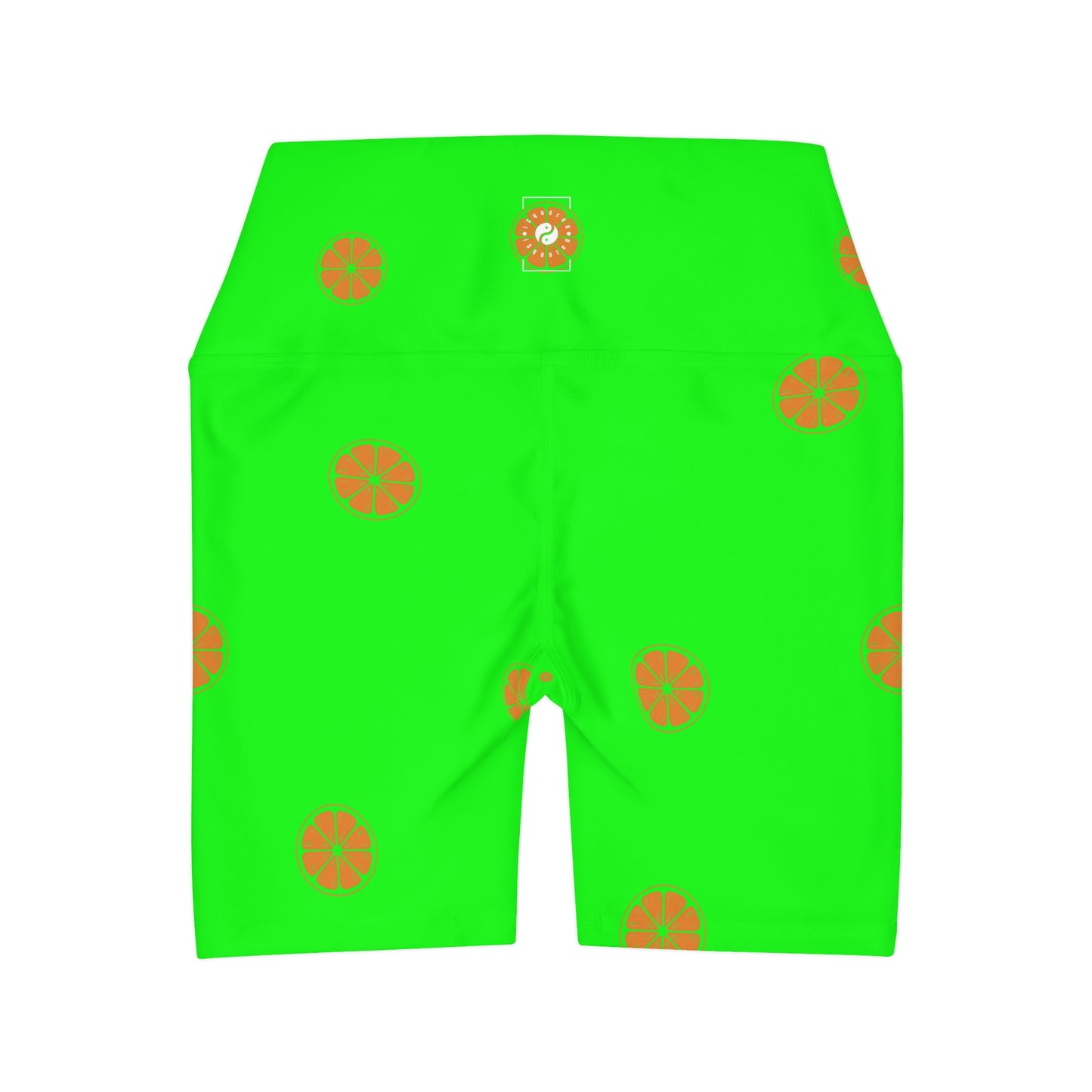 #05FD00 Lime Green + Mandarin - shorts
