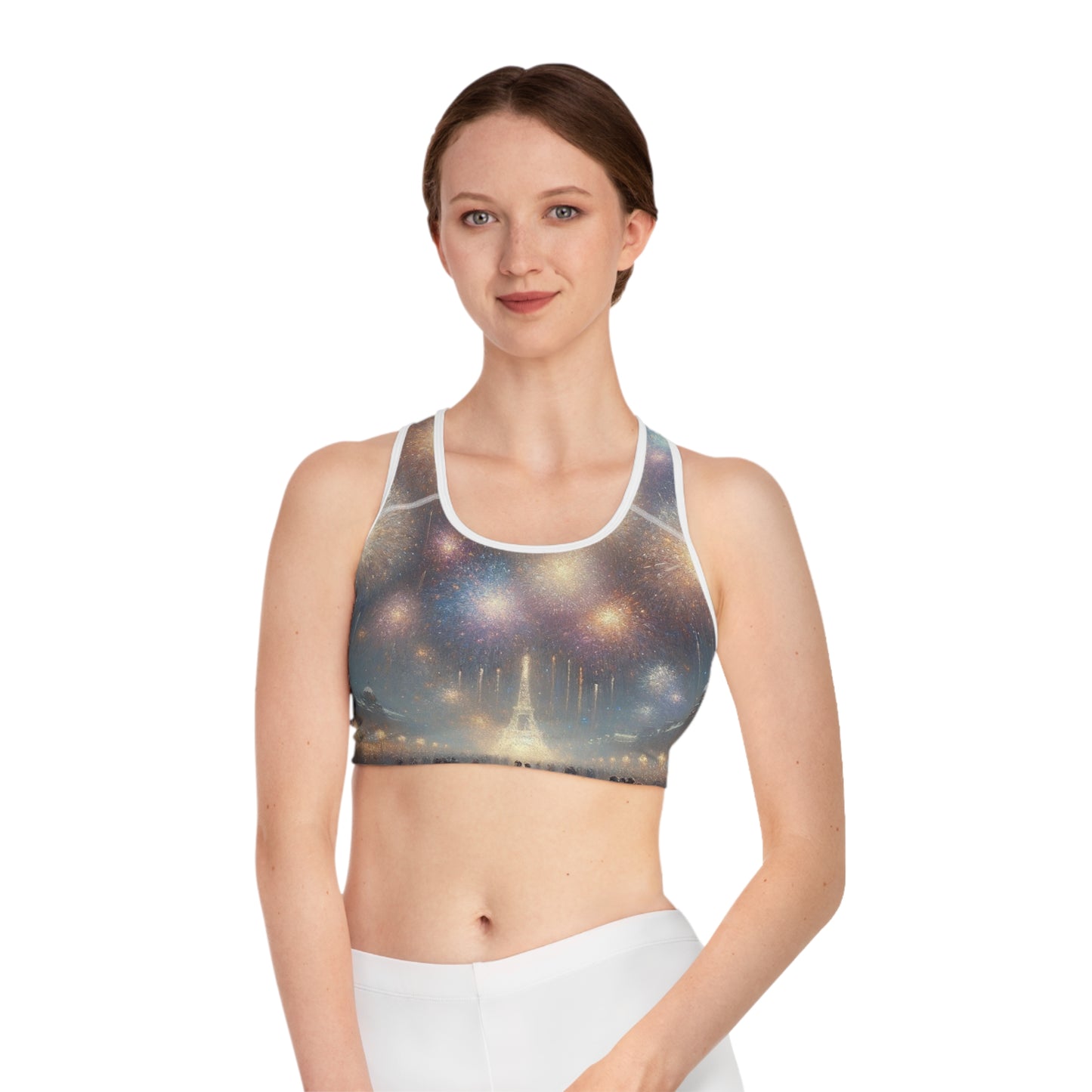 "Manet's Midnight Marvels" - High Performance Sports Bra