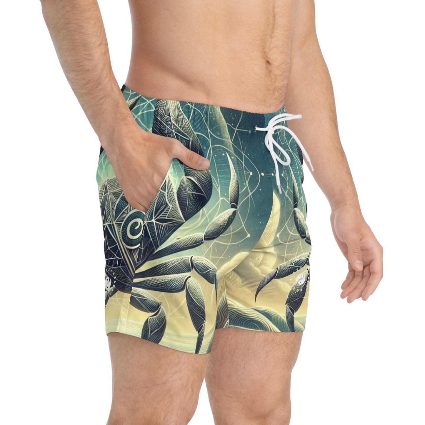 Crab Constellation Yoga - Swim Trunks for Men