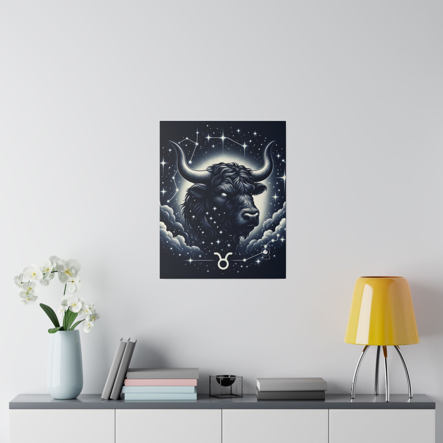 Celestial Taurine Constellation - Art Print Canvas