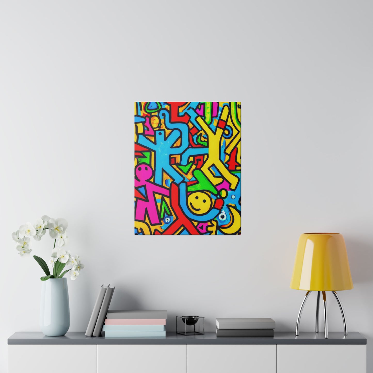 symbols of happiness - Art Print Canvas