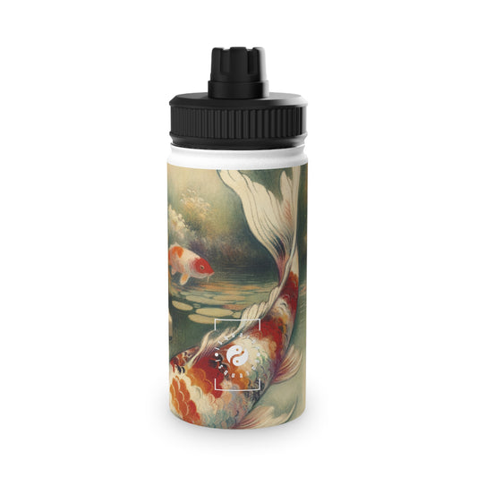 Koi Lily Pond - Sports Water Bottle