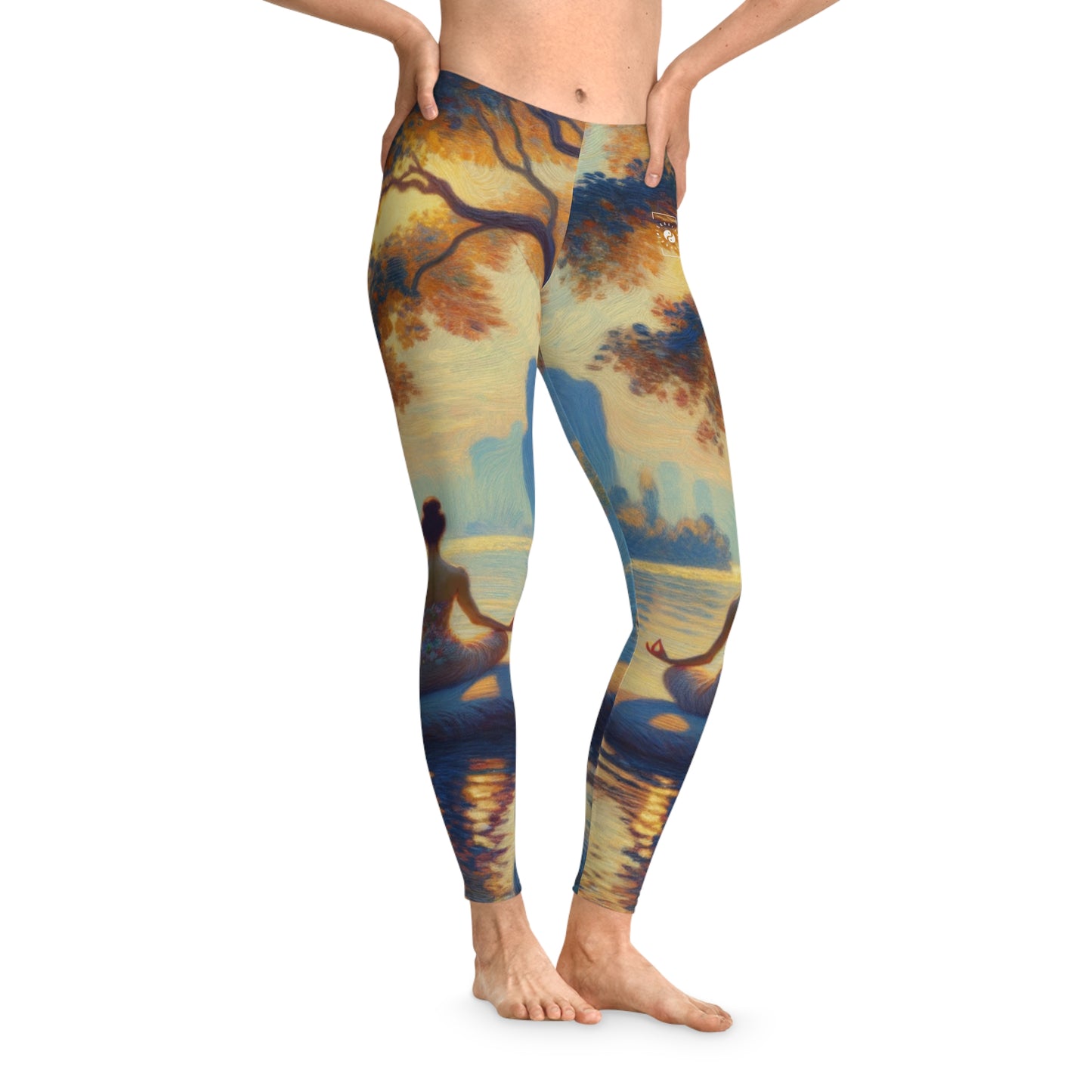 "Zen Blossom Alignment" - Unisex Tights