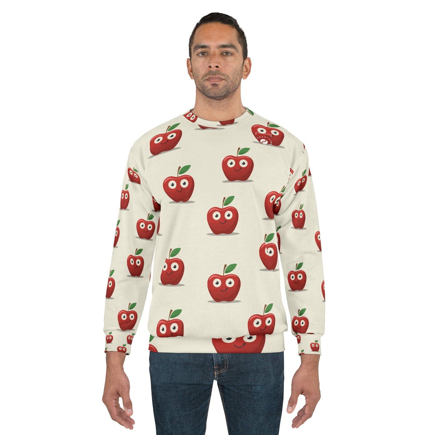 #E9E7DA Ivory + Apple - Unisex Sweatshirt