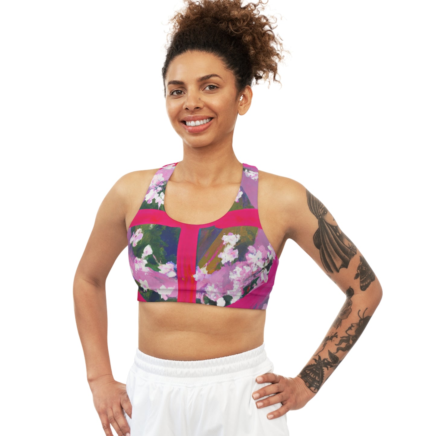 "Bloom Resurgence" - Soutien-gorge de sport sans couture 