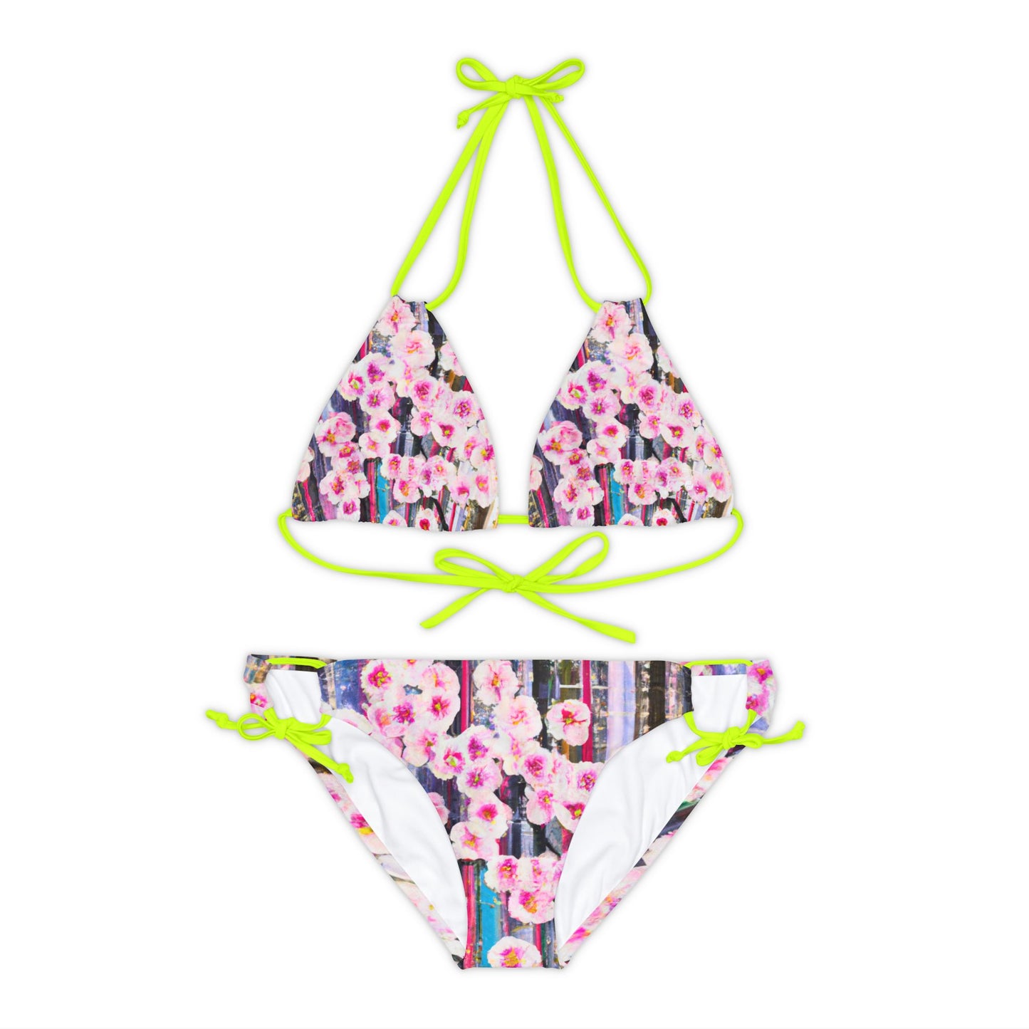 Abstract Bloom 05 - Ensemble bikini à lacets