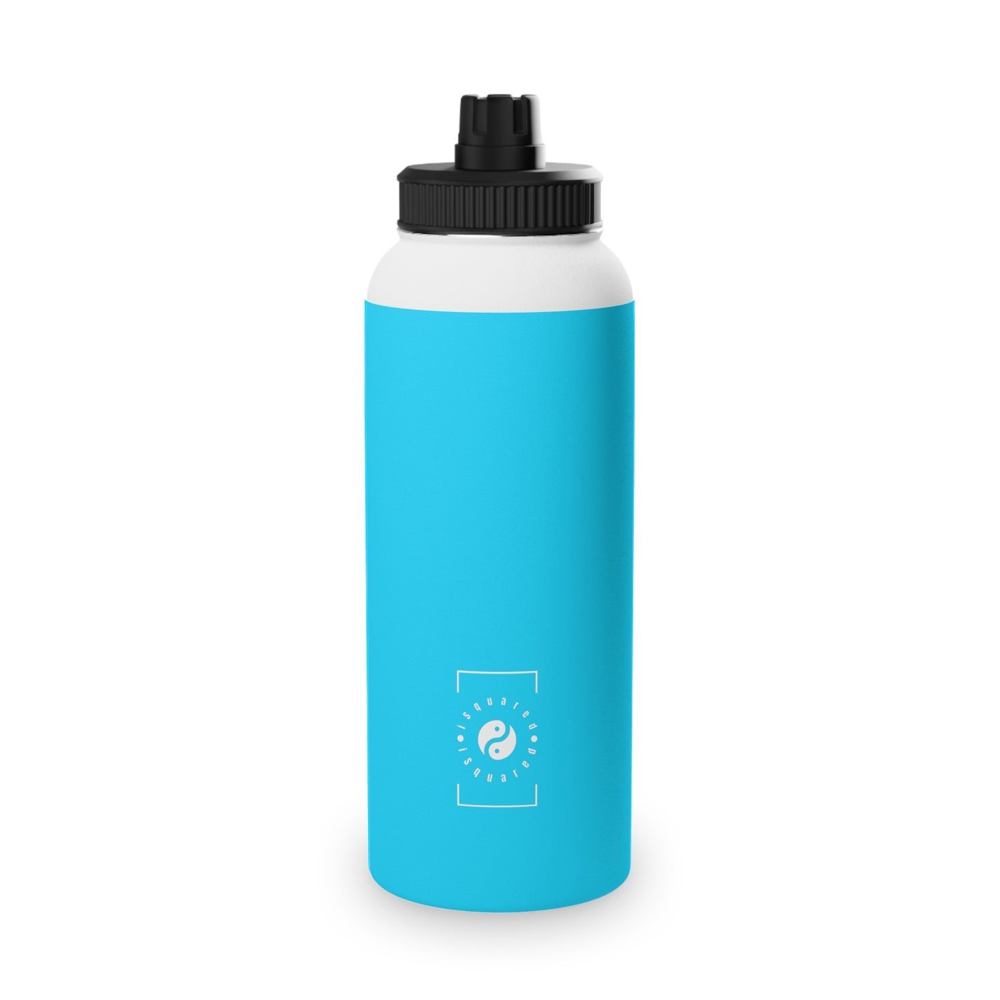 #04D9FF  Neon Blue - Sports Water Bottle