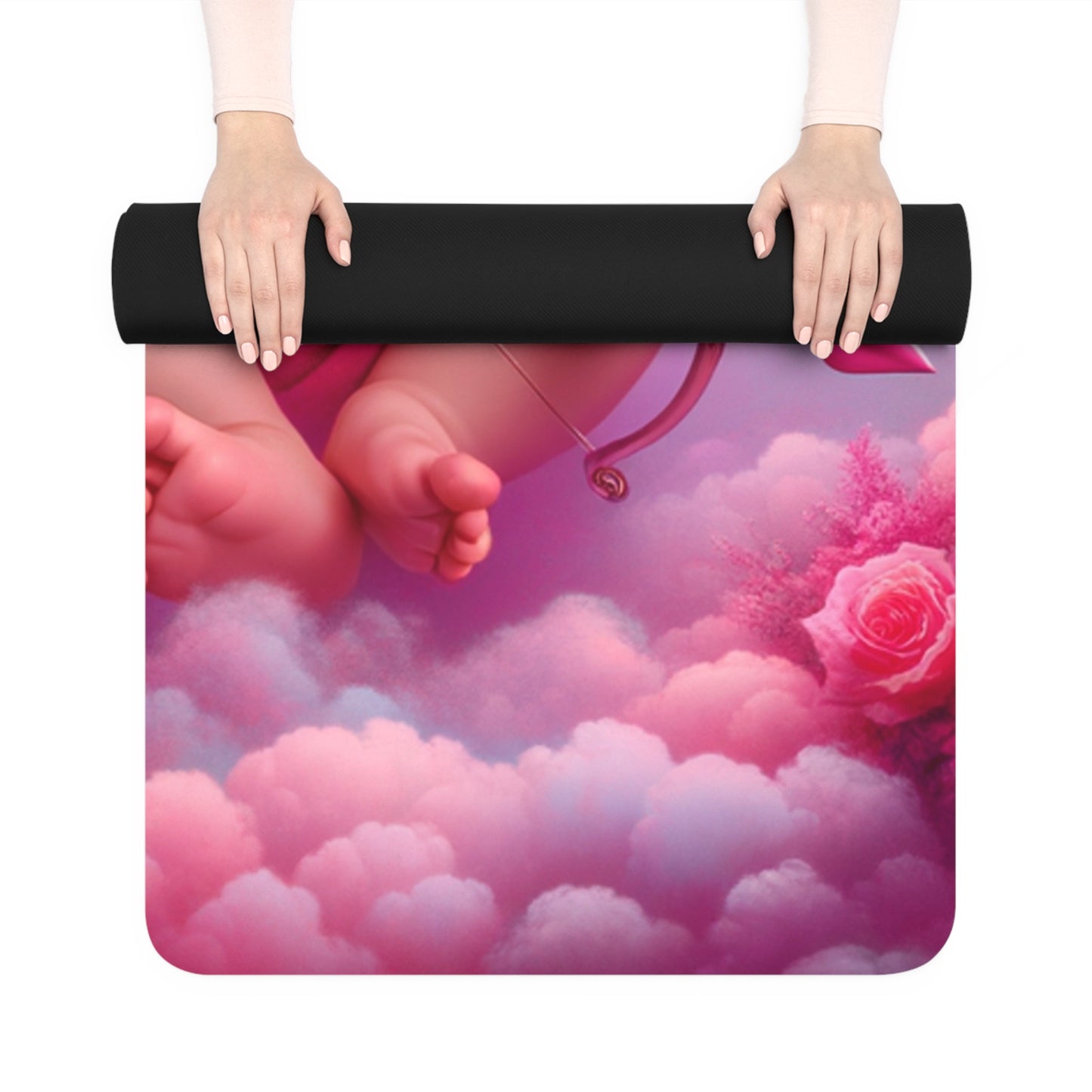 "Bold Blush: A Cupid's Love Affair" - Yoga Mat