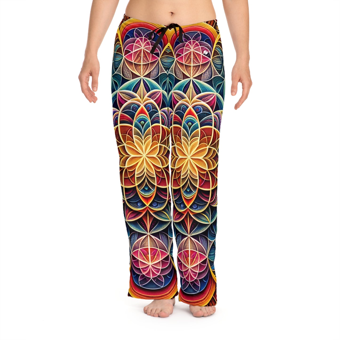 "Symétrie Sacrée : Radiance Infinie de l'Amour" - Pantalon lounge femme