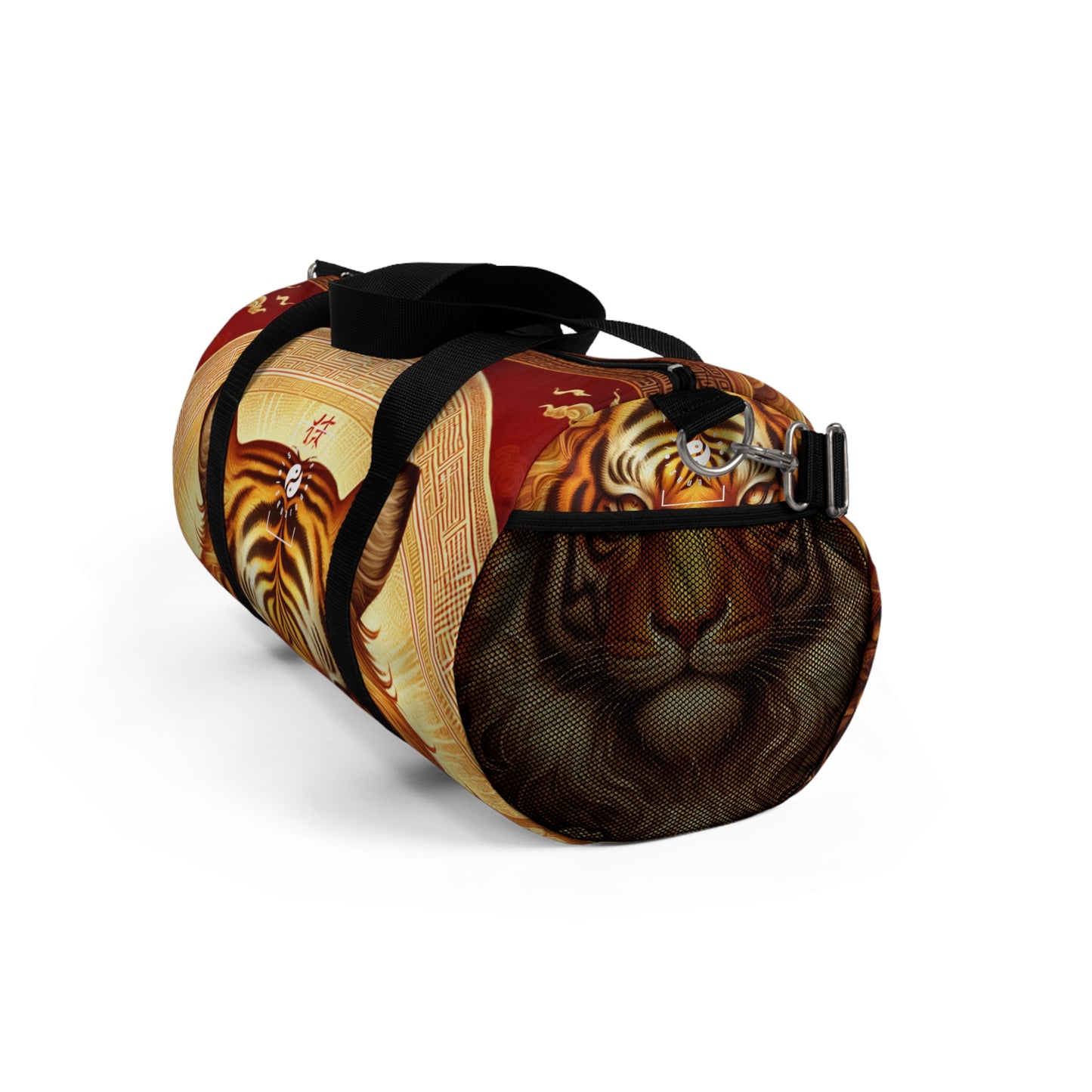 "Golden Majesty: Ascension of the Lunar Tiger" - Duffle Bag