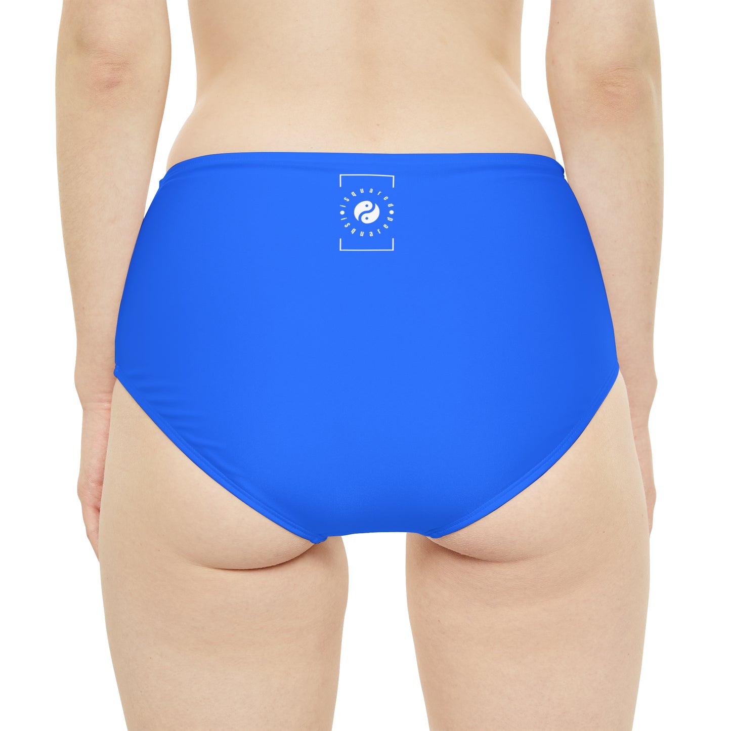 #2C75FF Electric Blue - High Waisted Bikini Bottom