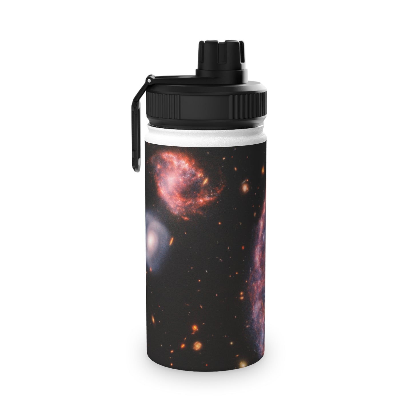 Cartwheel Galaxy (NIRCam and MIRI Composite Image) - Sports Water Bottle