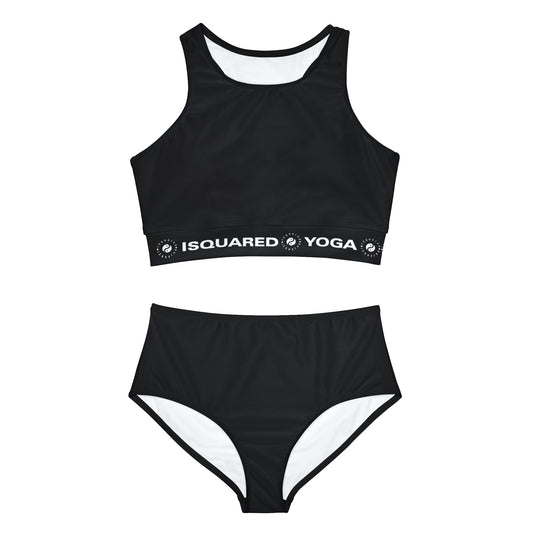Pure Black - Ensemble de bikini de yoga chaud