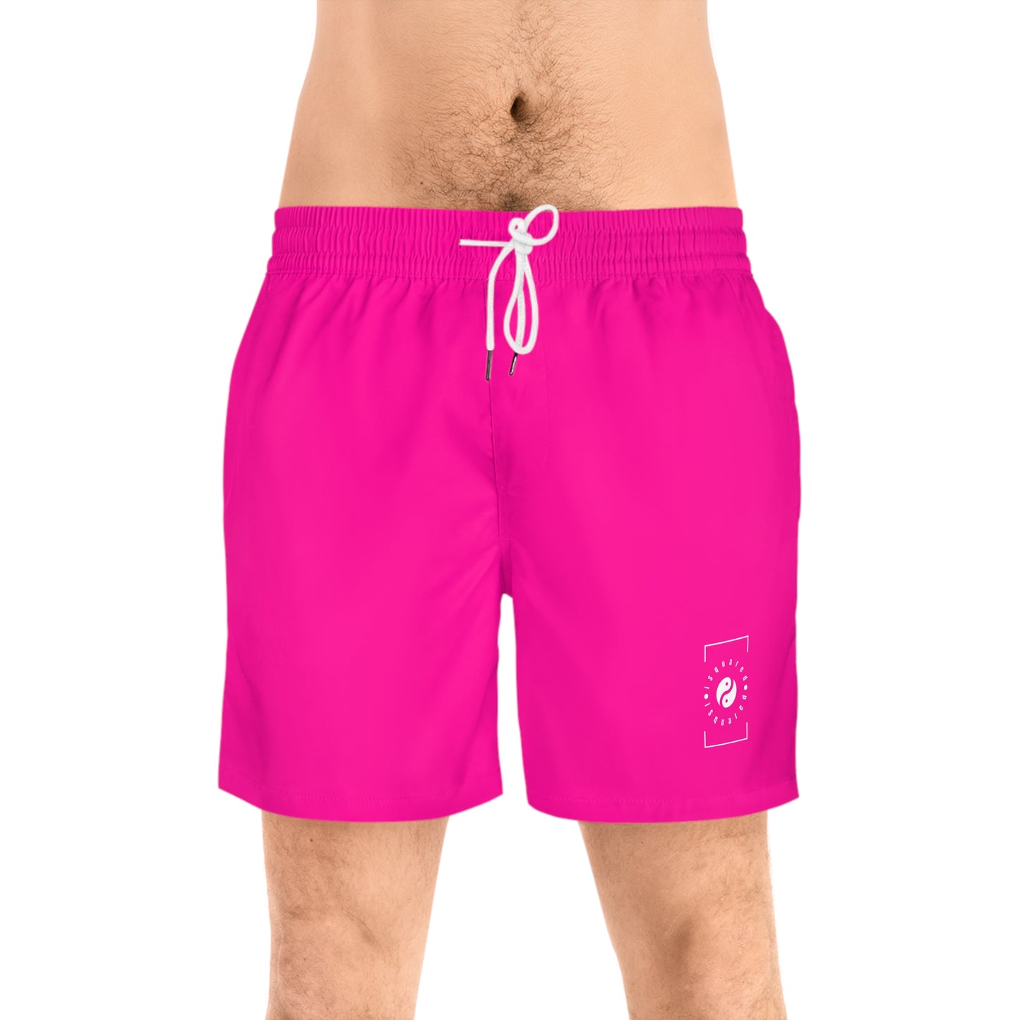 #FF0099 Sharp Pink - Swim Shorts (Solid Color) for Men