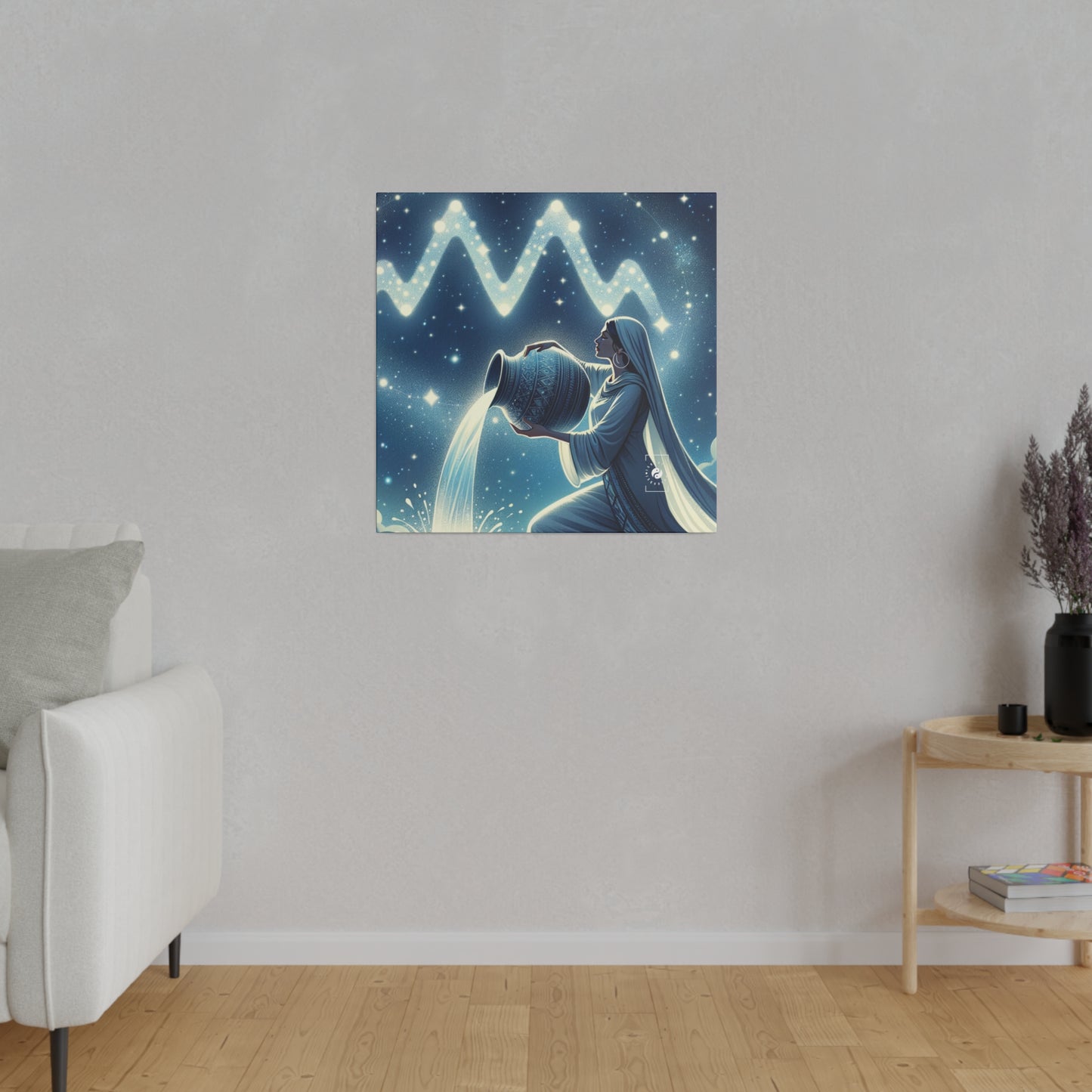 Aquarius Flow - Art Print Canvas