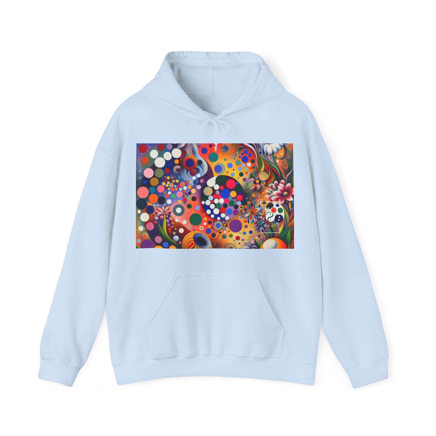 "Polka Petals in Yogic Surrealism: An Artistic Salute to Kusama and Kahlo" - Hoodie