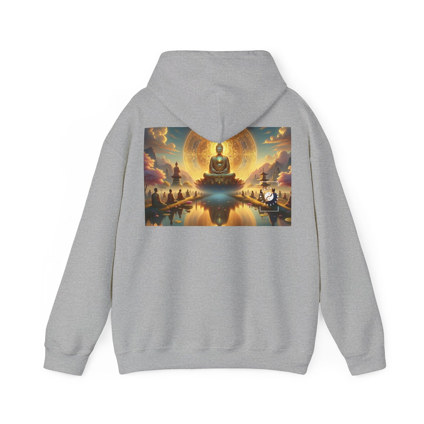 "Serenity in Transience: Illuminations of the Heart Sutra" - Hoodie