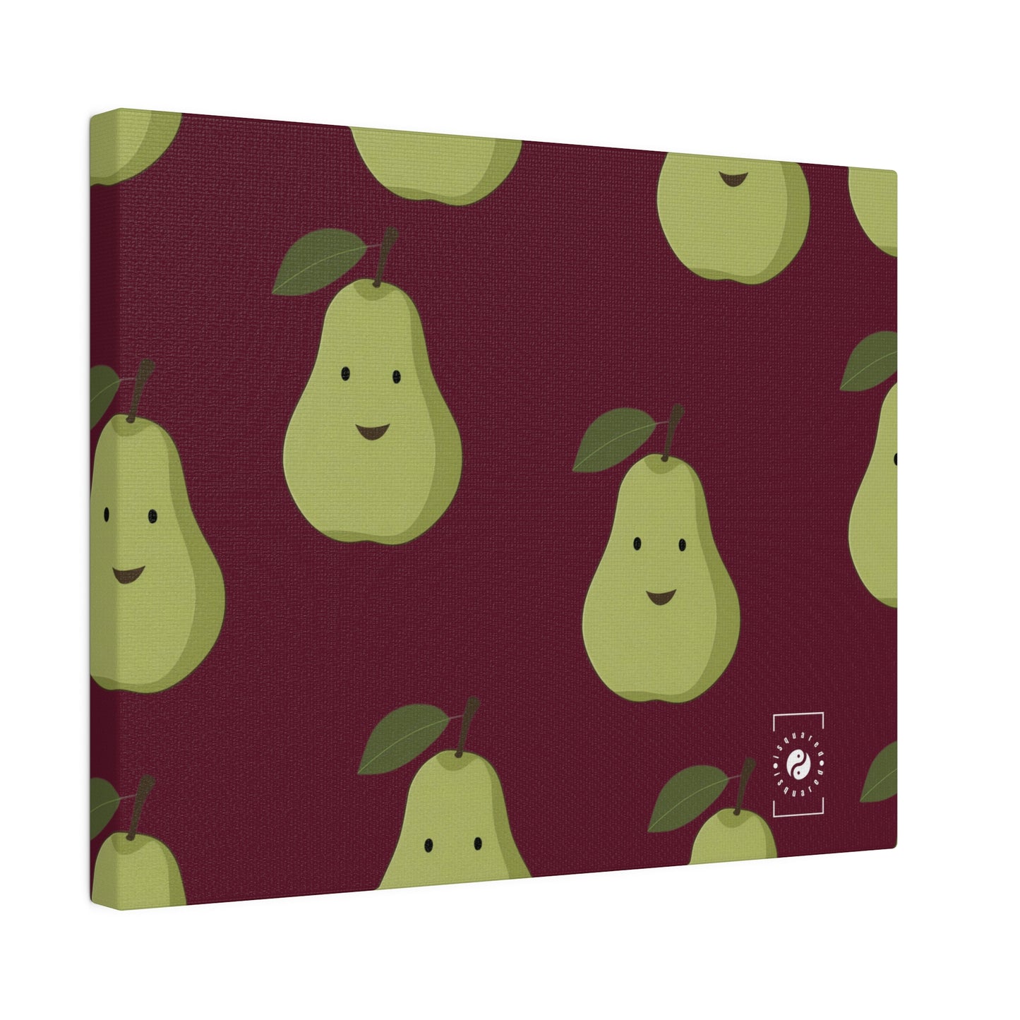 #60182D Deep Siena + Pear - Art Print Canvas