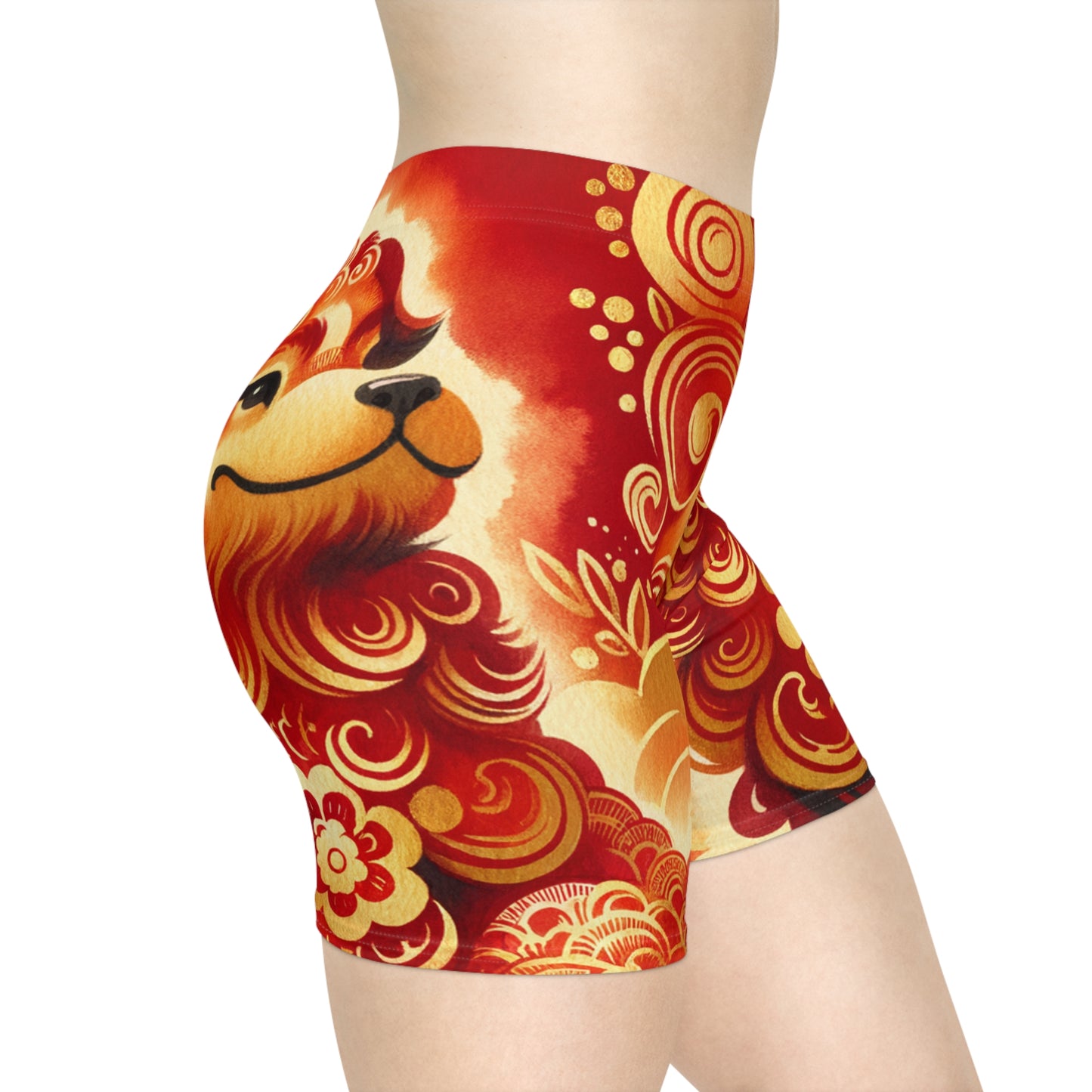 "Golden Canine Emissary on Crimson Tide: A Chinese New Year Odyssey" - Hot Yoga Short