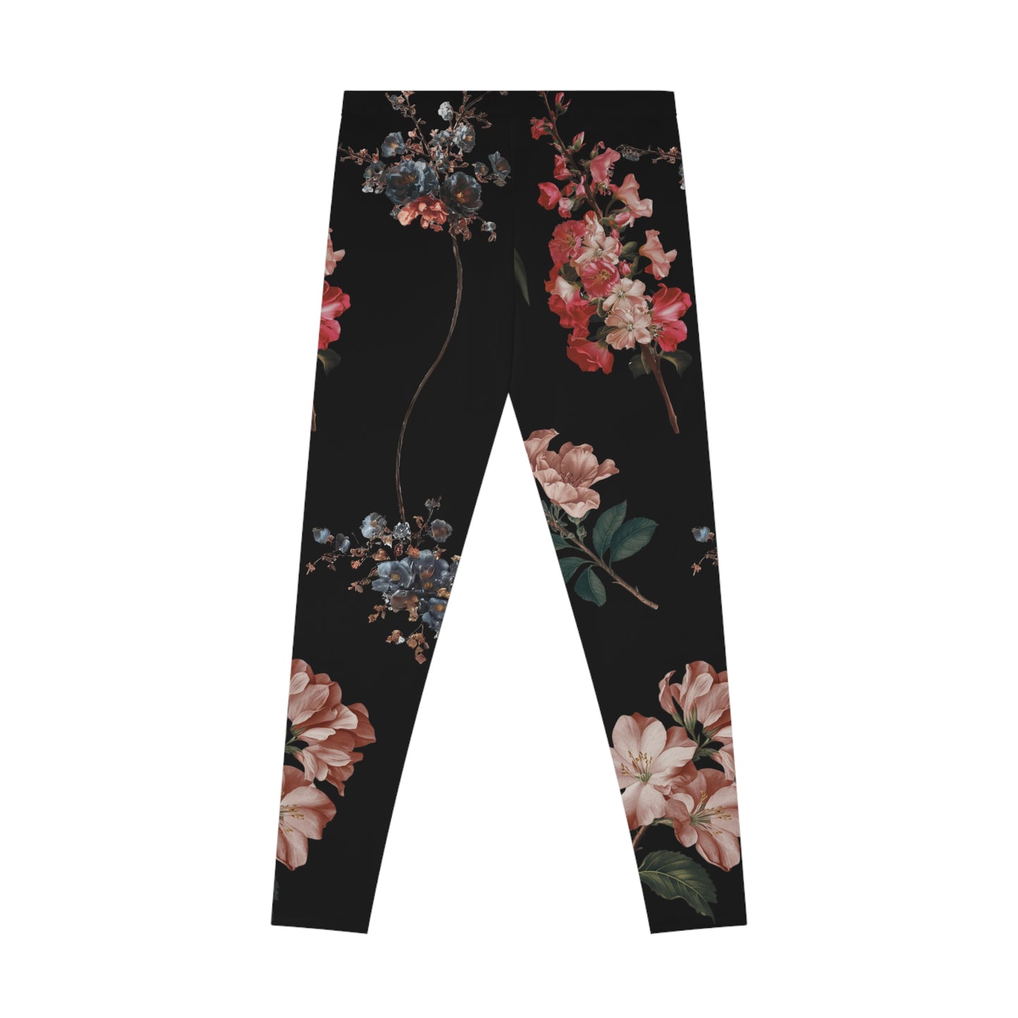 Botanicals on Black - Unisex Tights