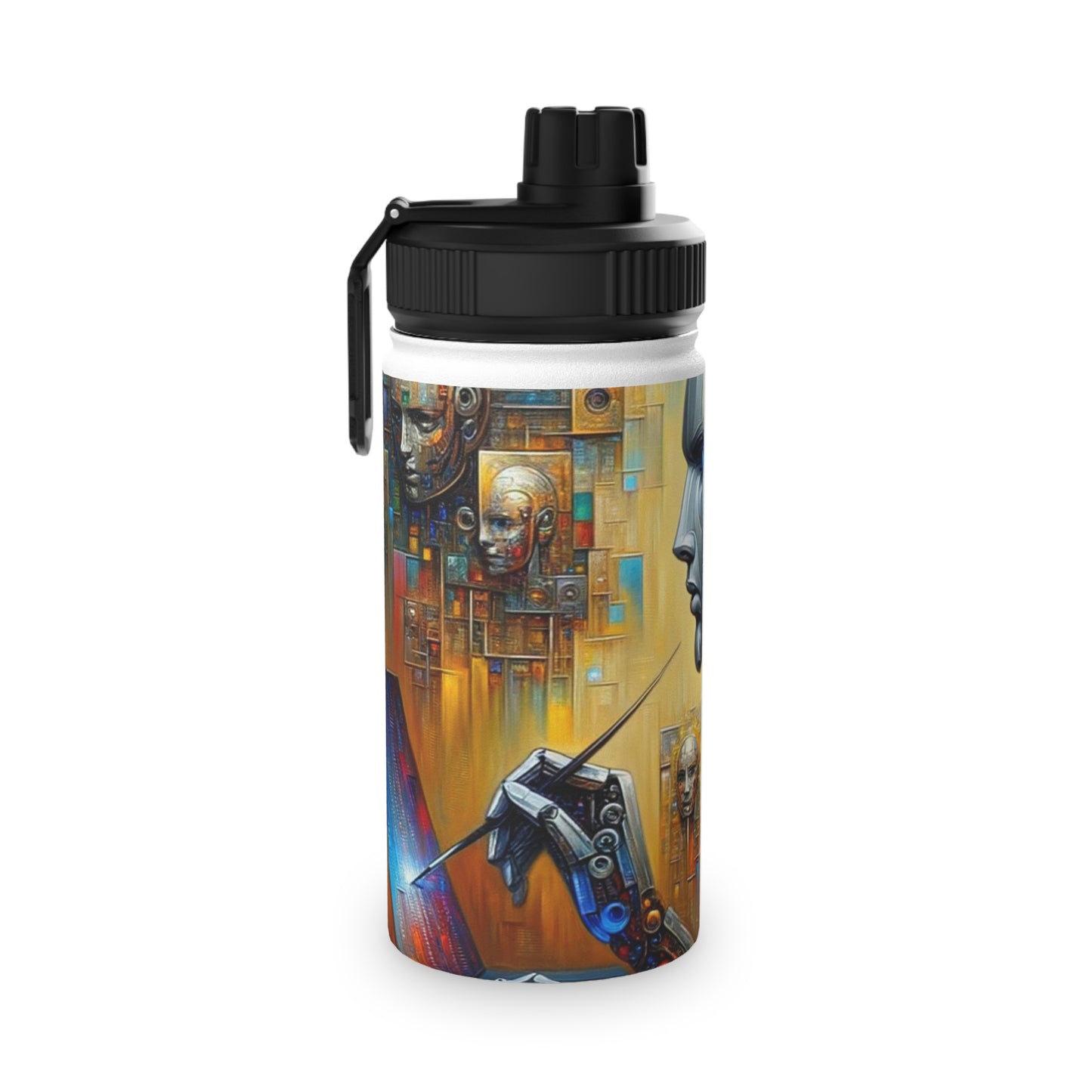 "TechnoGenesis: The Rise of AI" - Sports Water Bottle