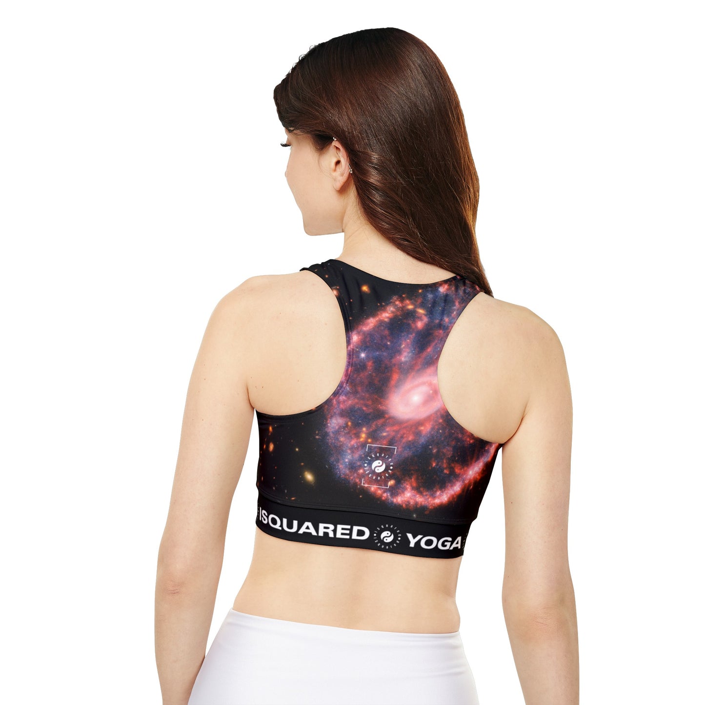 Cartwheel Galaxy (NIRCam and MIRI Composite Image) - Lined & Padded Sports Bra