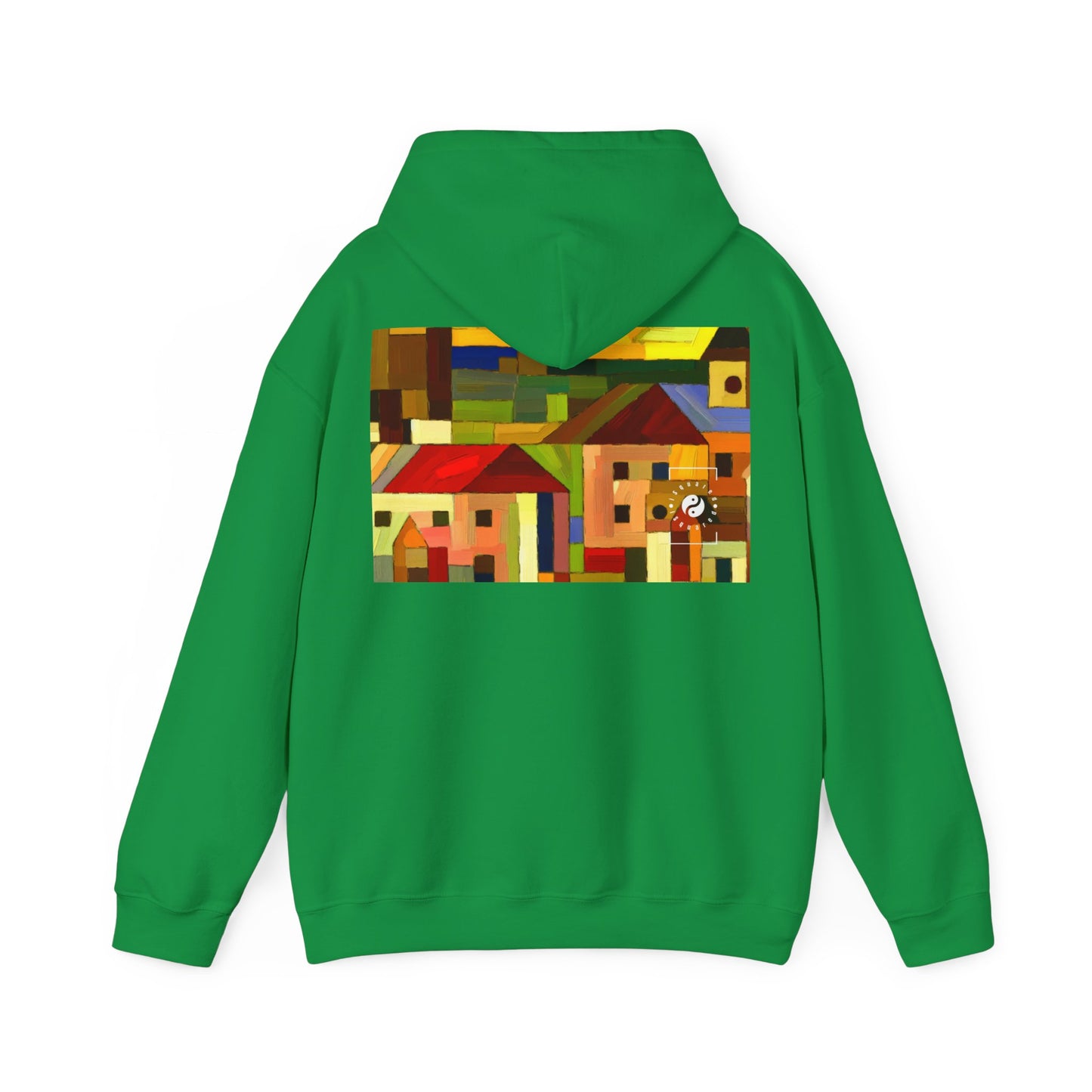 "Earthen Adobes in Hues of Hundertwasser" - Hoodie