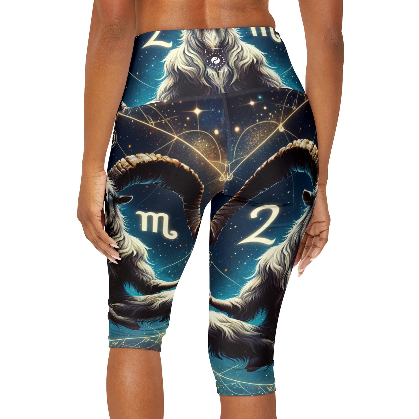 Audacious Capricorn - High Waisted Capri Leggings