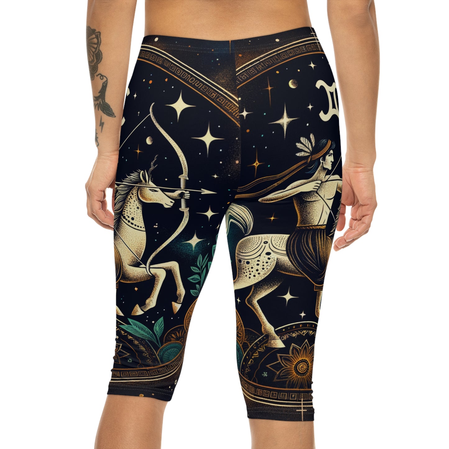 Sagittarius Emblem - Capri Shorts