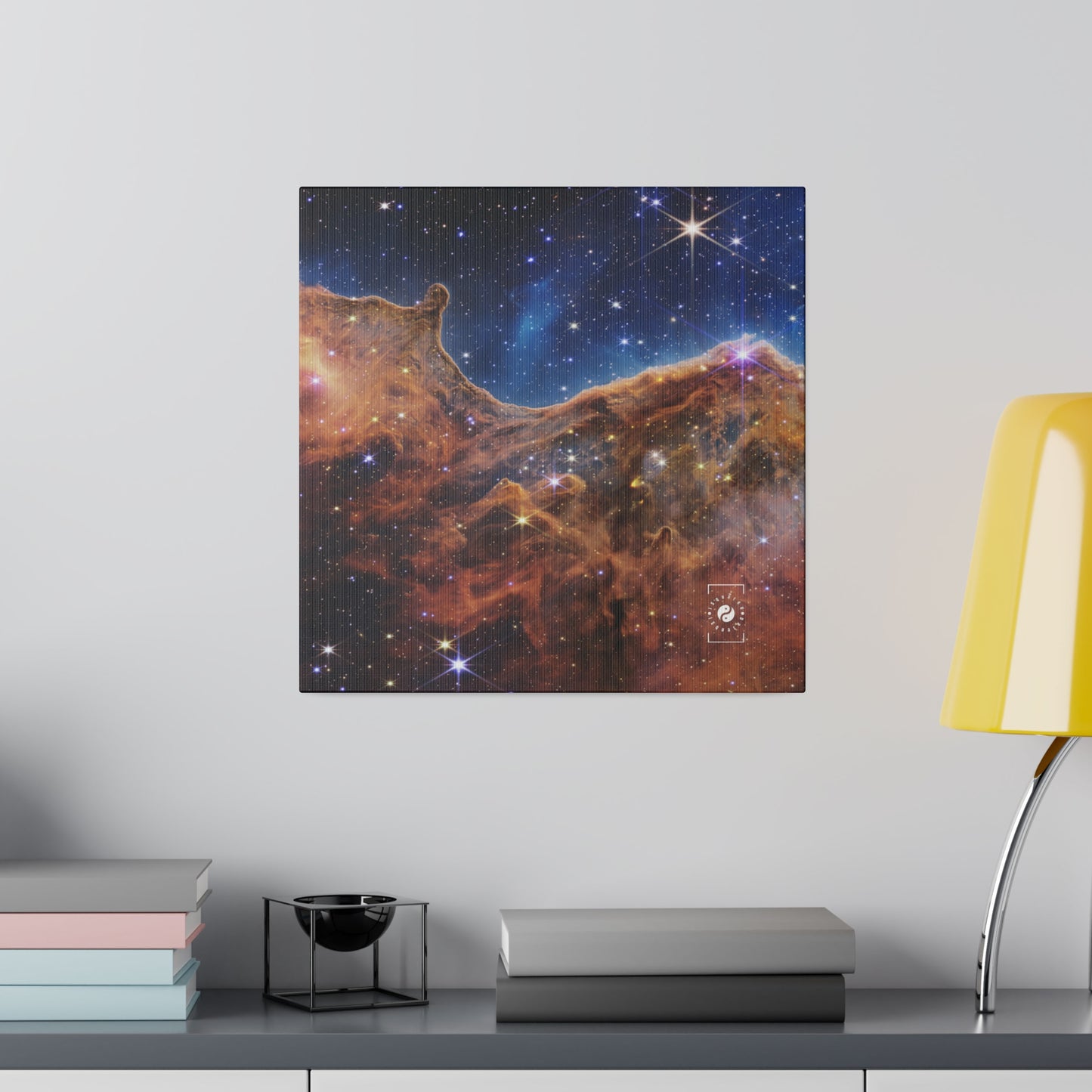 “Cosmic Cliffs” in the Carina Nebula (NIRCam Image) - JWST Collection - Art Print Canvas