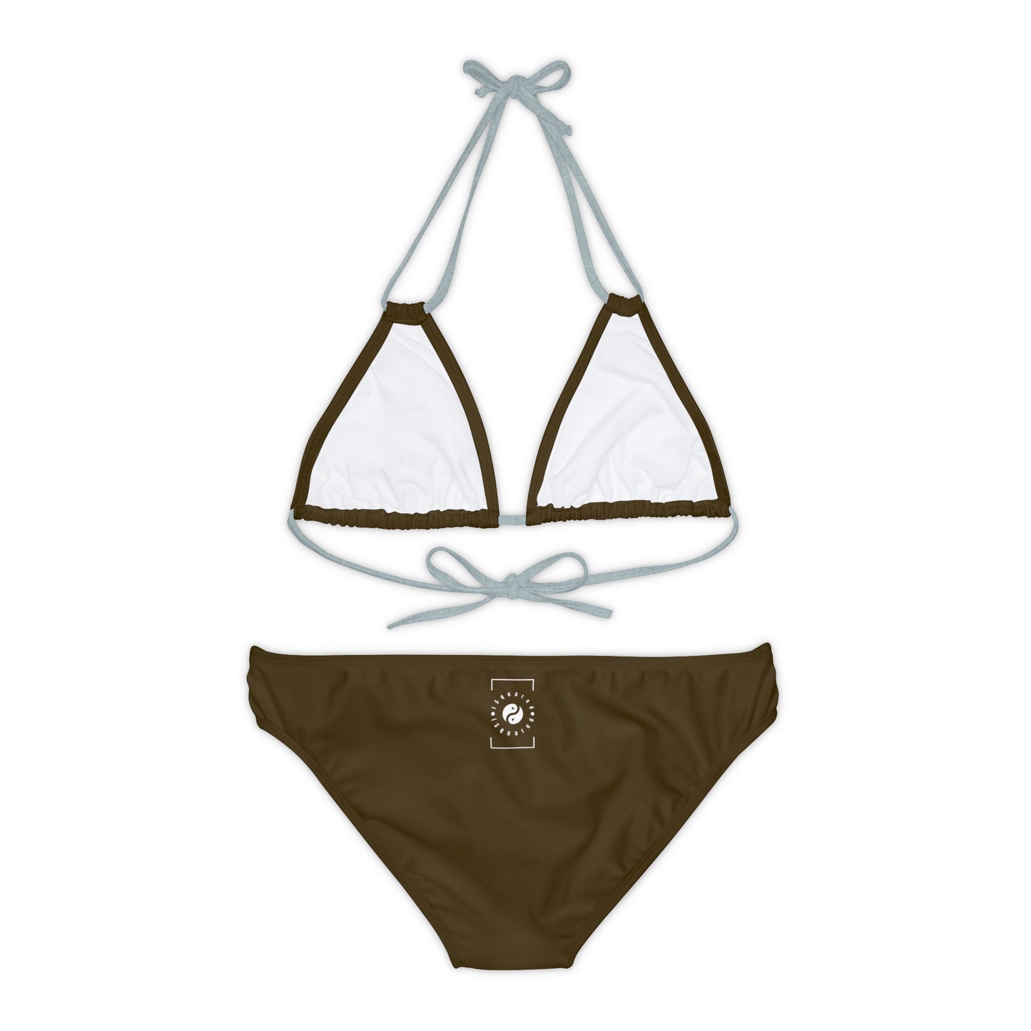 Earthy Brown - Lace-up Bikini Set