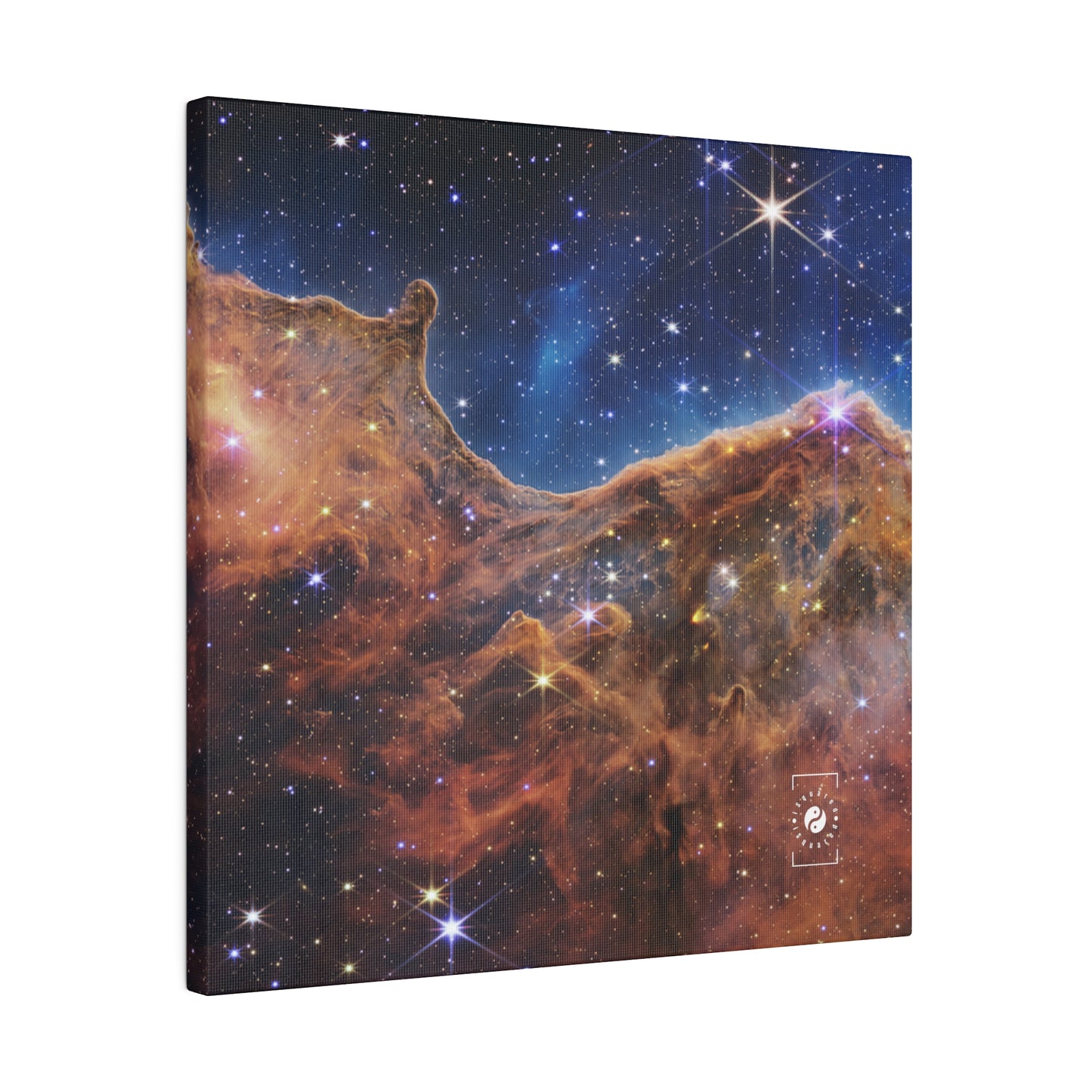 “Cosmic Cliffs” in the Carina Nebula (NIRCam Image) - JWST Collection - Art Print Canvas