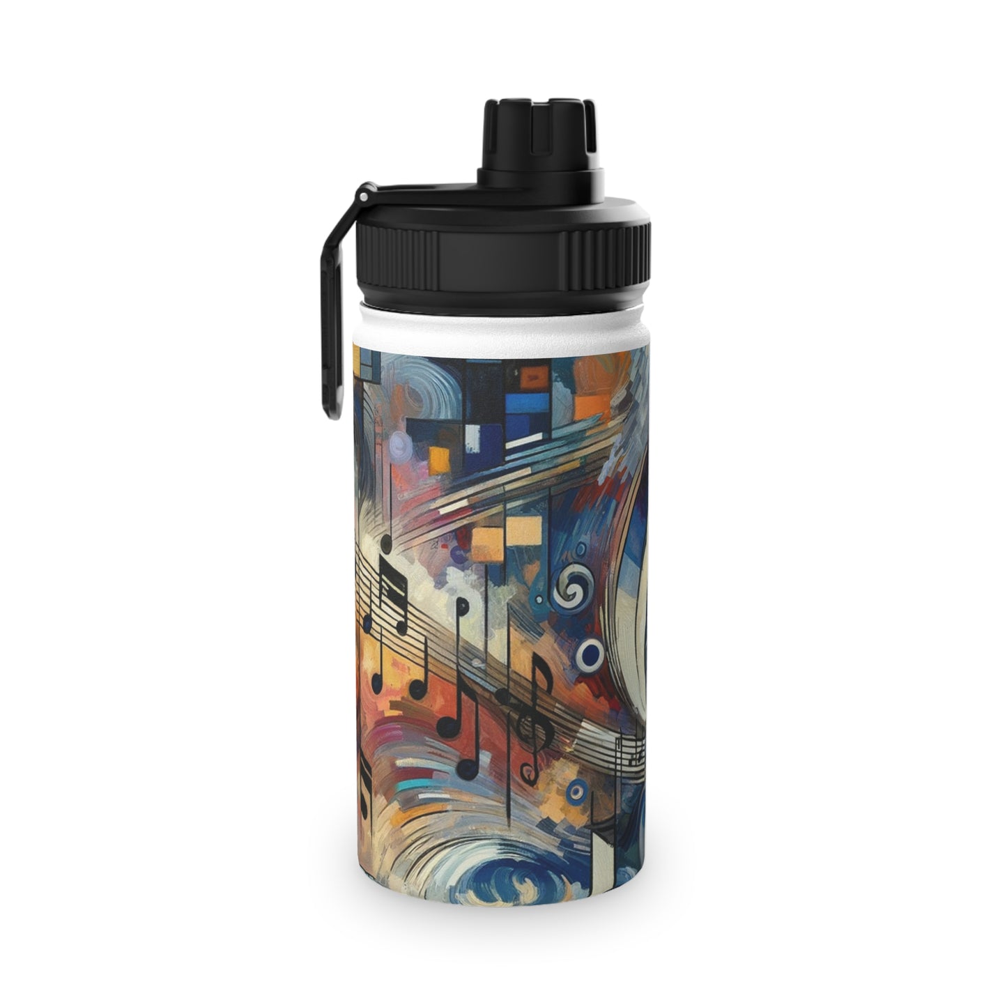 "Melodic Abstraction: Kandinsky's Symphony" - Sports Water Bottle