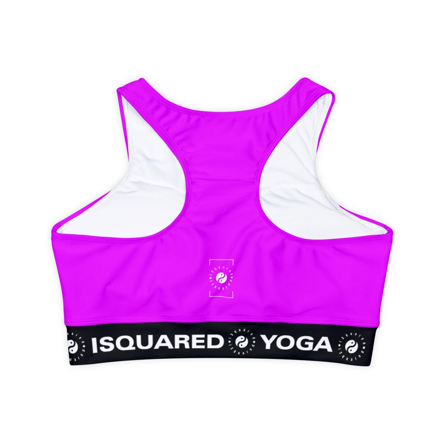 #f000ff Neon Purple - Soutien-gorge de sport doublé et rembourré