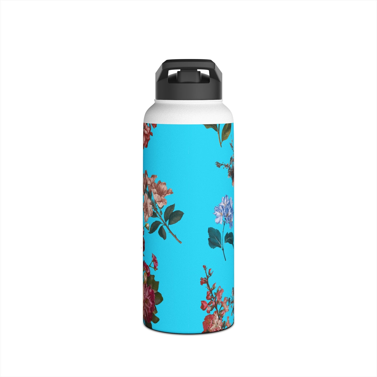 Botanicals on Azure - Water Bottle