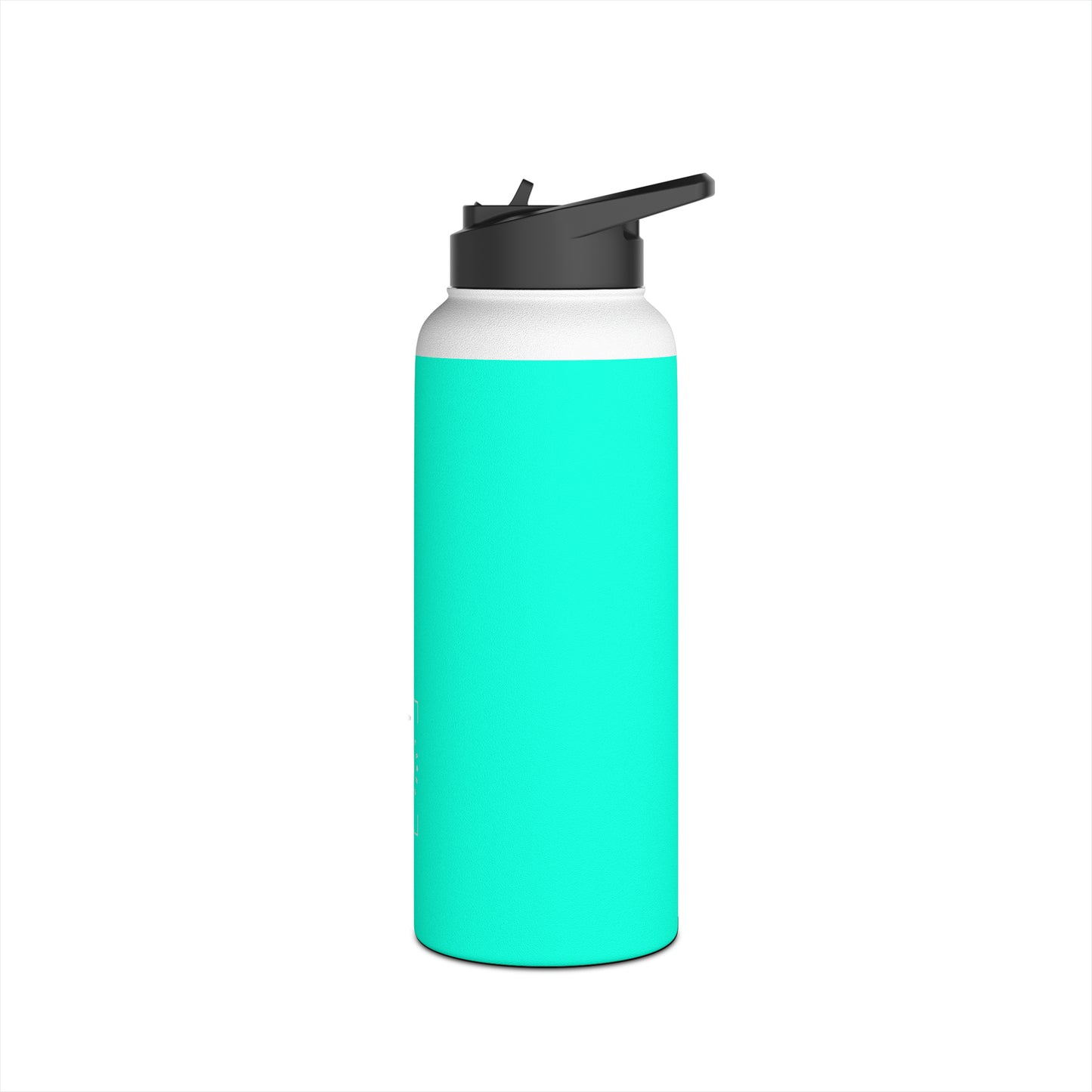 Neon Teal #11ffe3 - Water Bottle