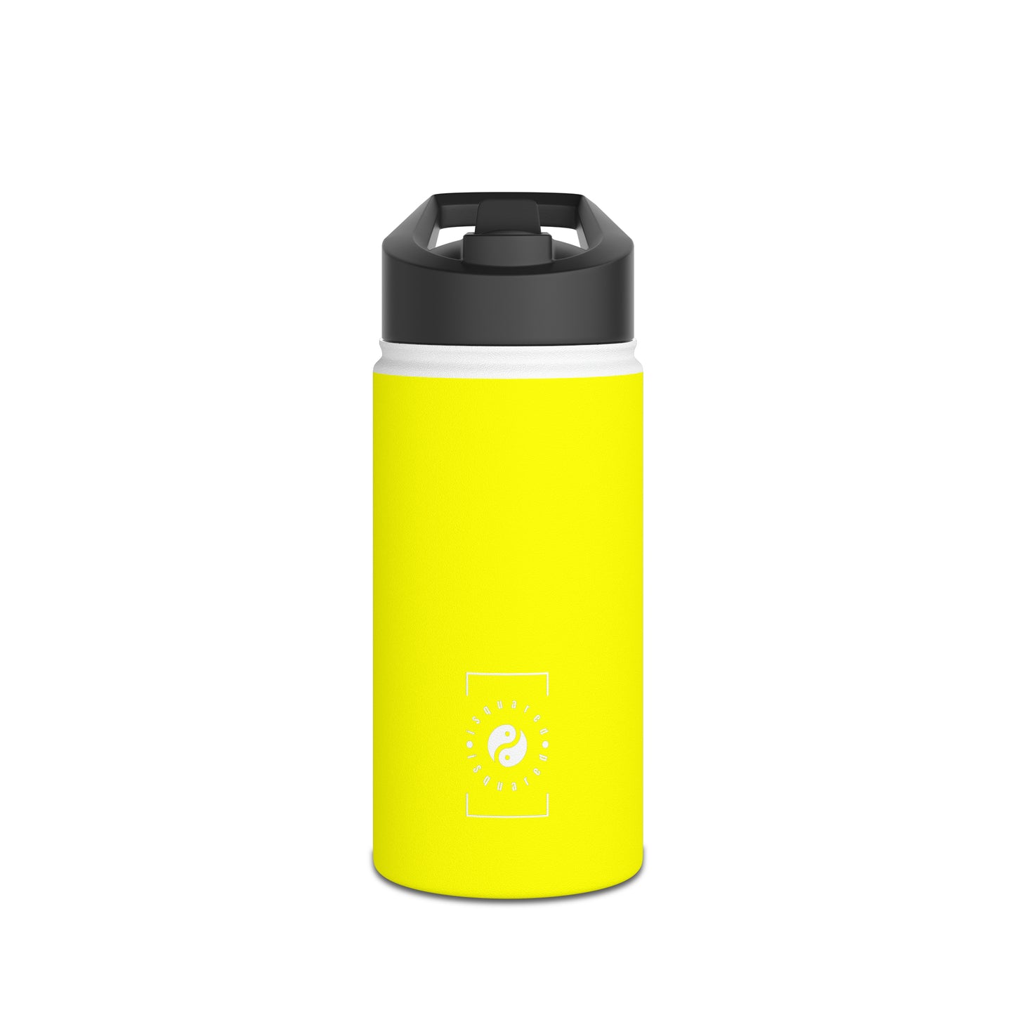 Neon Yellow FFFF00 - Water Bottle